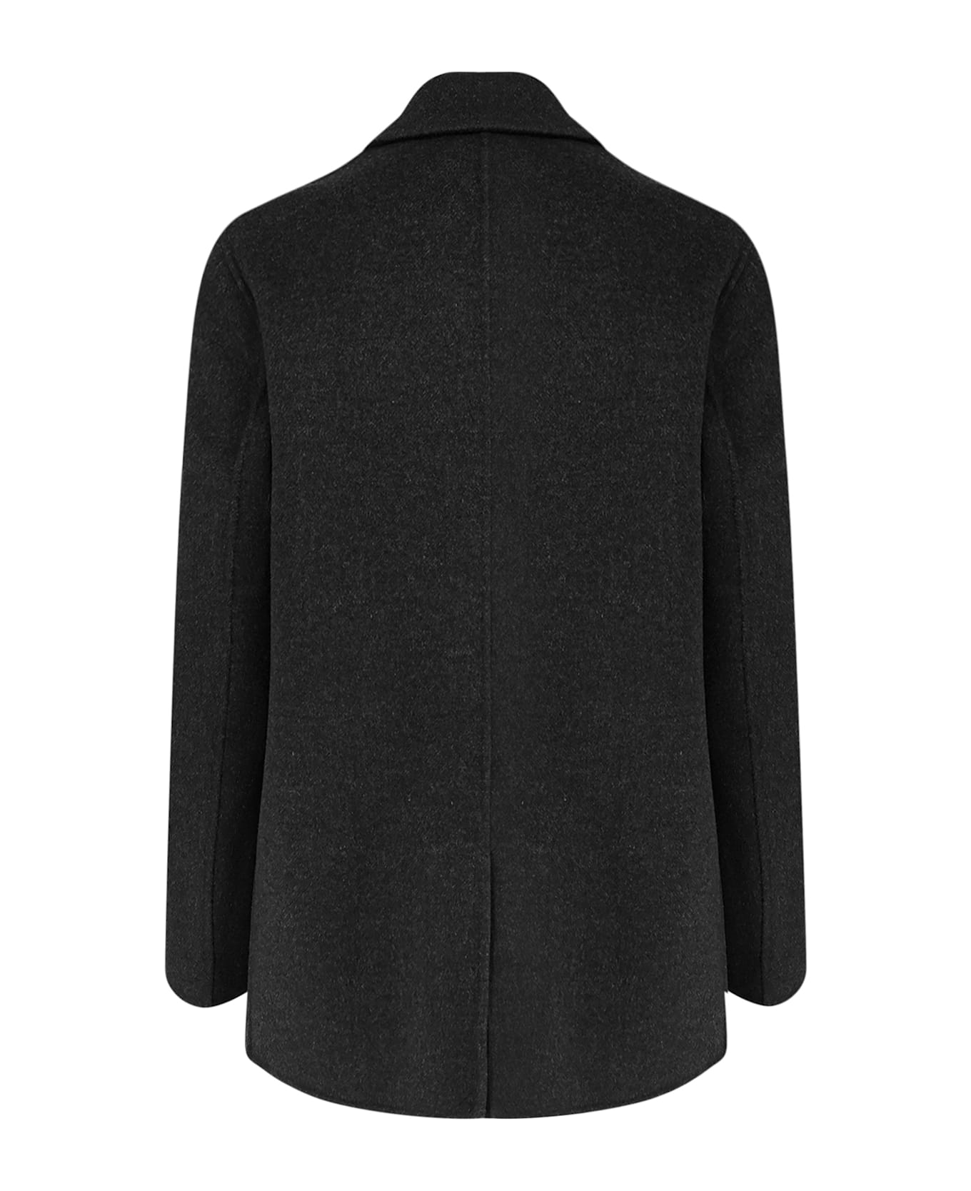 Paltò Ariella Double-breasted Wool Coat - Black