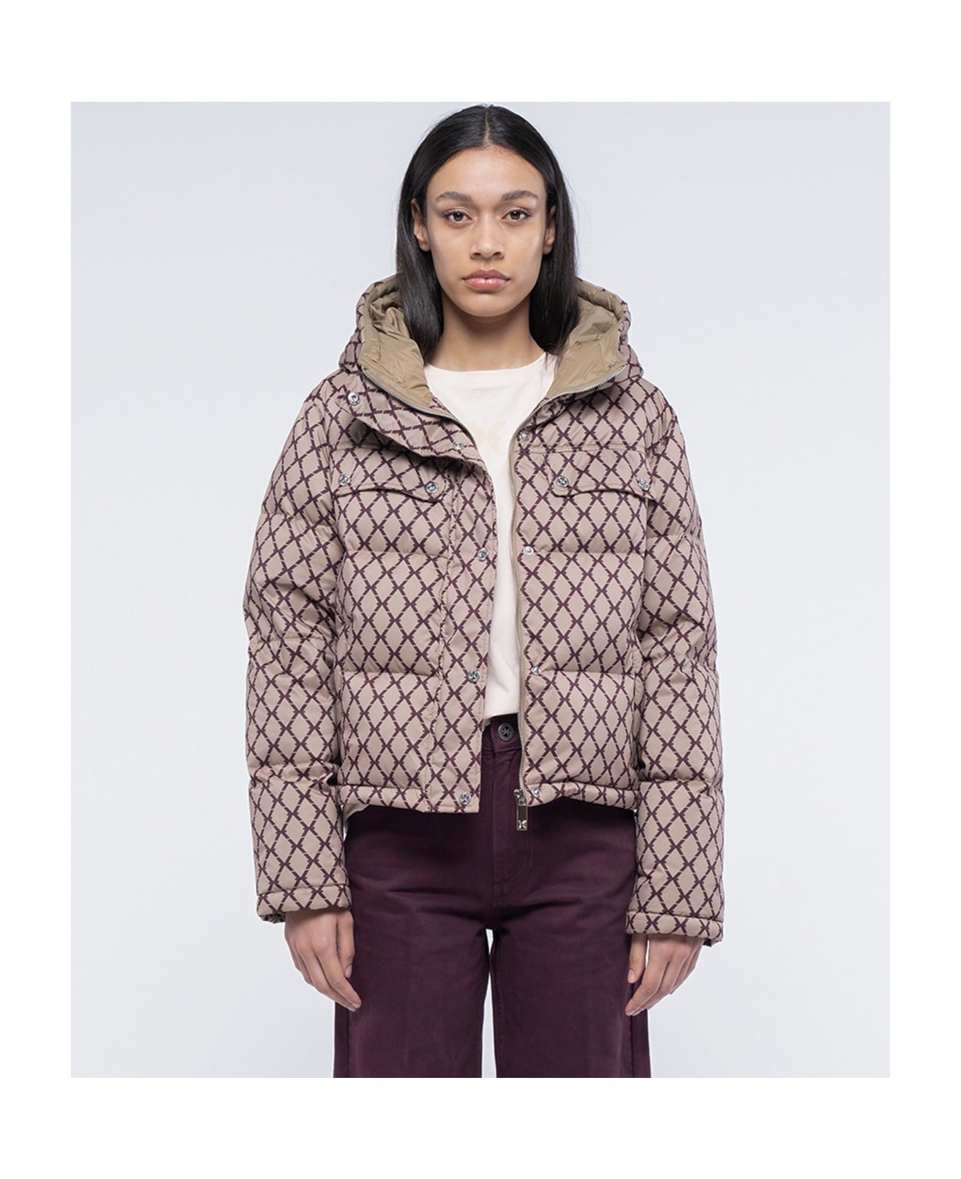 John Richmond Short Down Jacket With Hood - FANTASIA