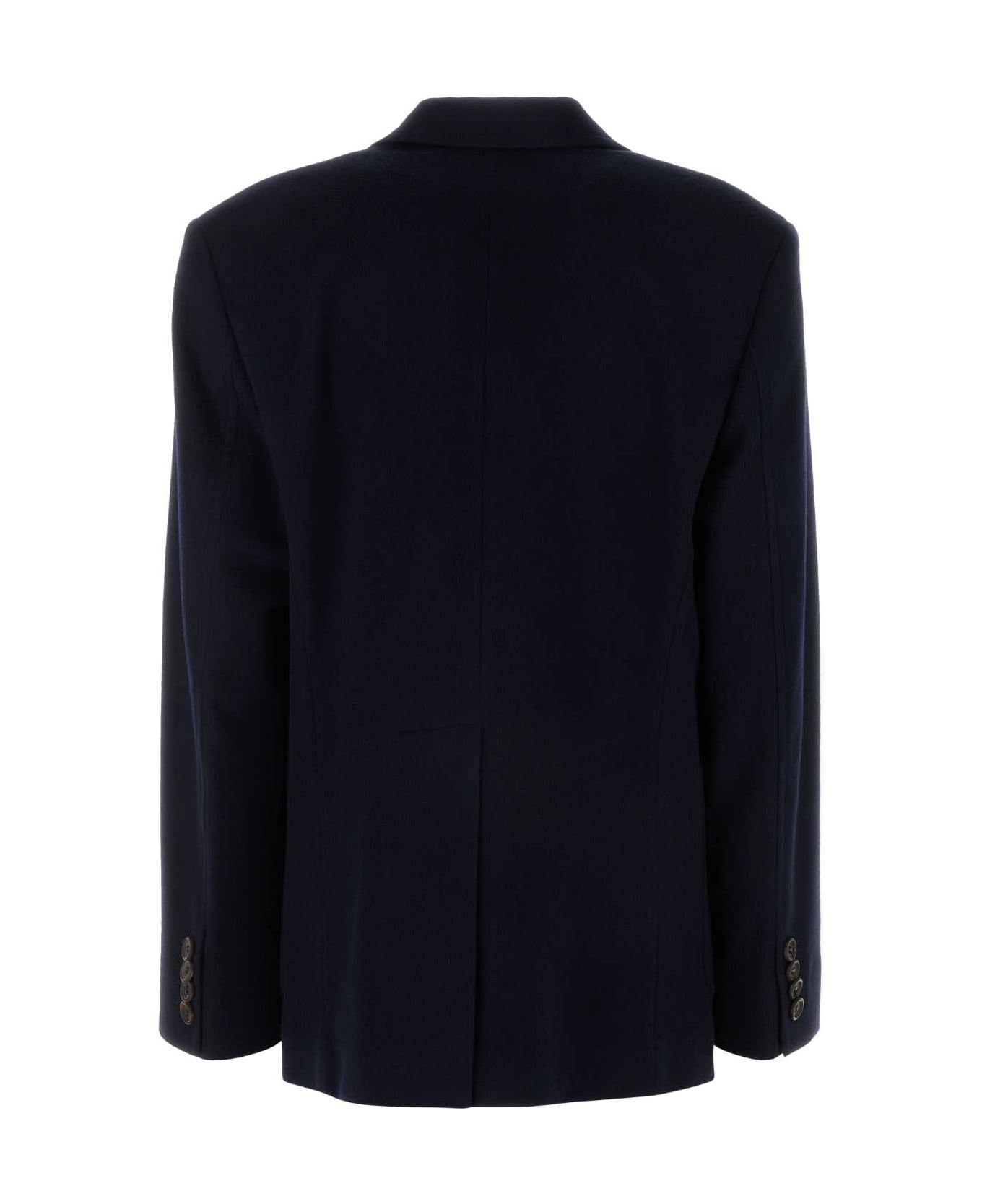 Miu Miu Midnight Blue Wool Blend Blazer - BLEU