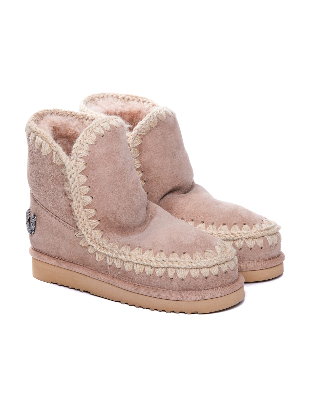 Mou Suede Eskimo 18 Booties - Pink
