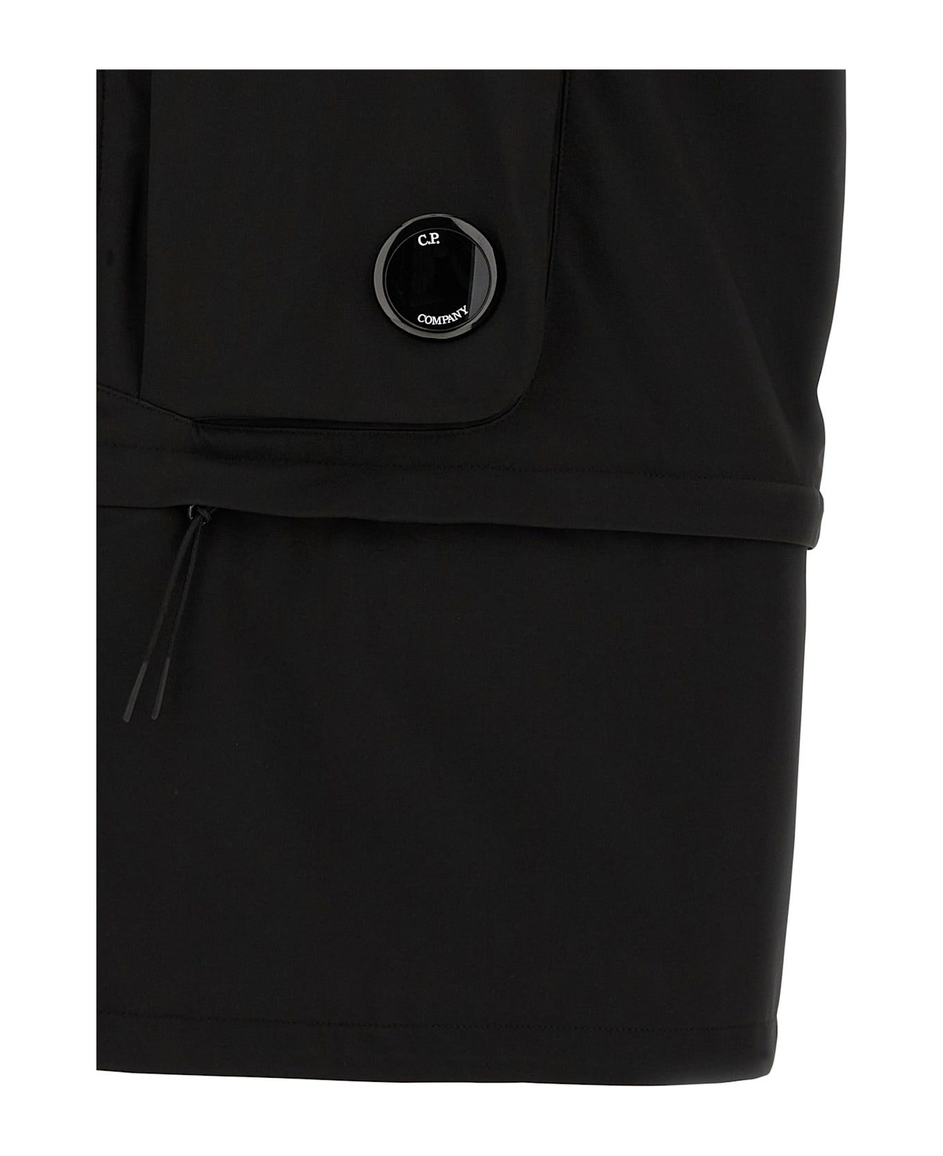 C.P. Company 
cp Shell Hooded
 Vest - Black  