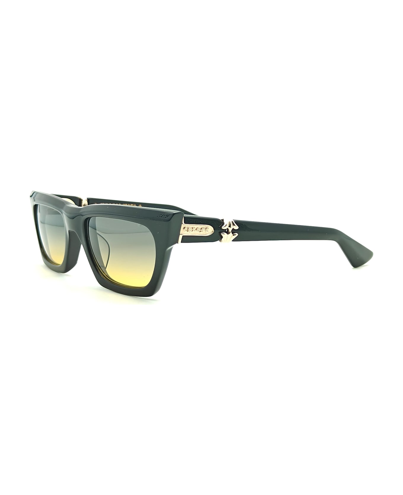 Chrome Hearts Cliterally - Black / 18k Gold Sunglasses