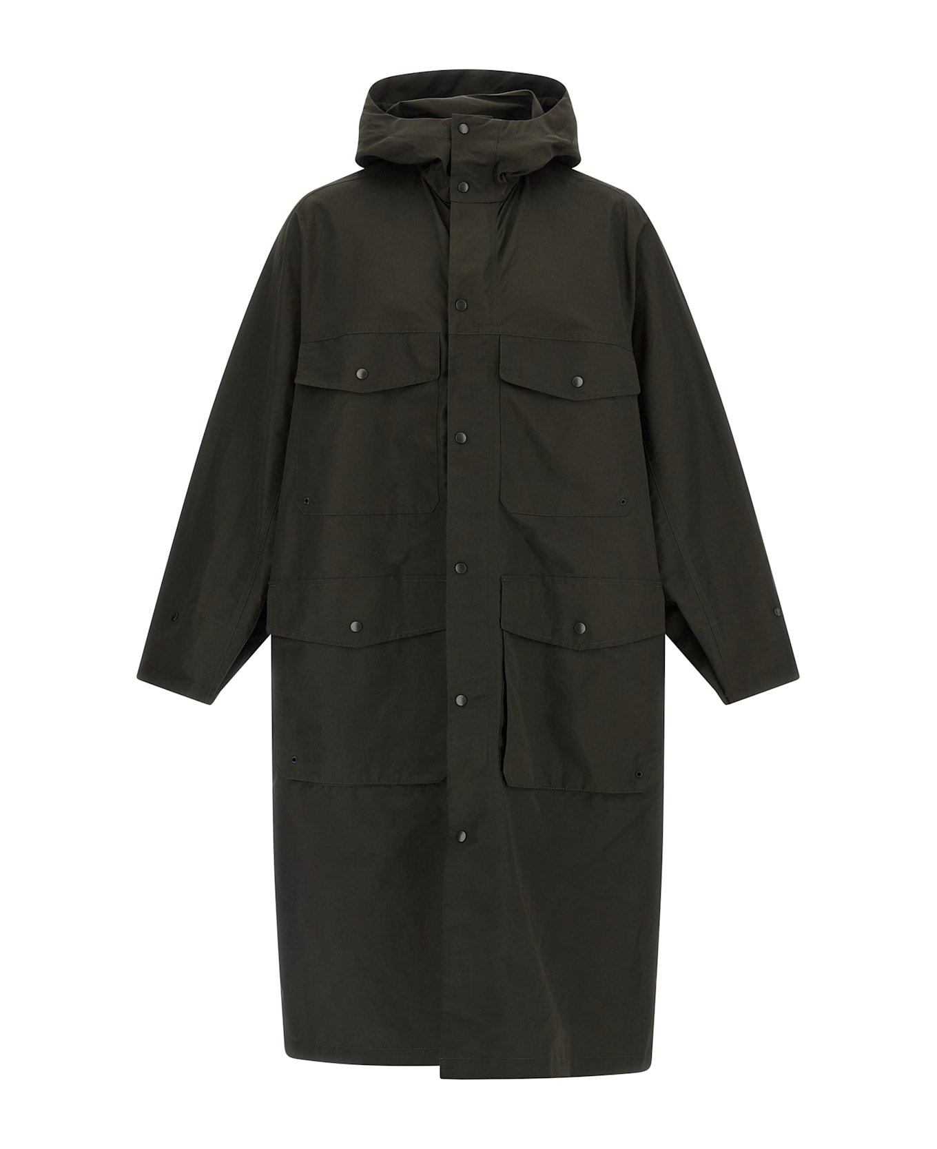 Lemaire 'utility Raincoat' Trench Coat - Brown