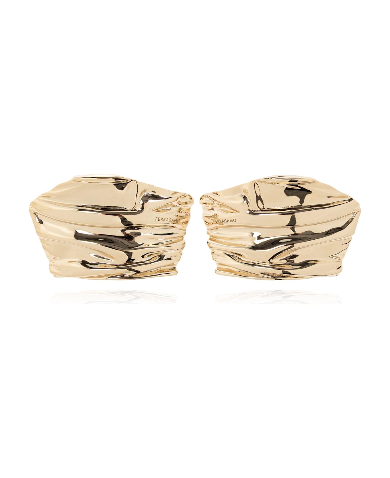 Ferragamo Brass Earrings - GOLD