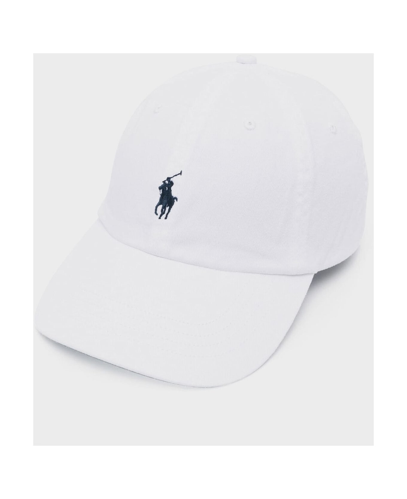 Ralph Lauren Sport Hat - White Newport Navy