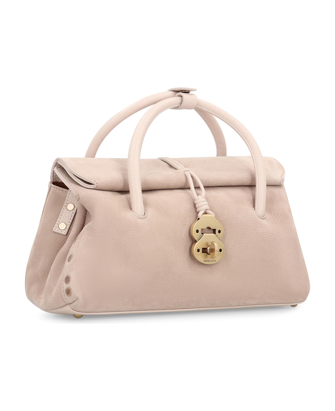 Zanellato Borsa Dotta® S In Hammered Leather - Beige