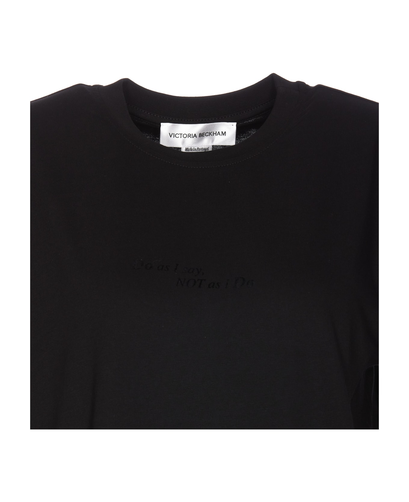 Victoria Beckham Slogan T-shirt - Black Tシャツ