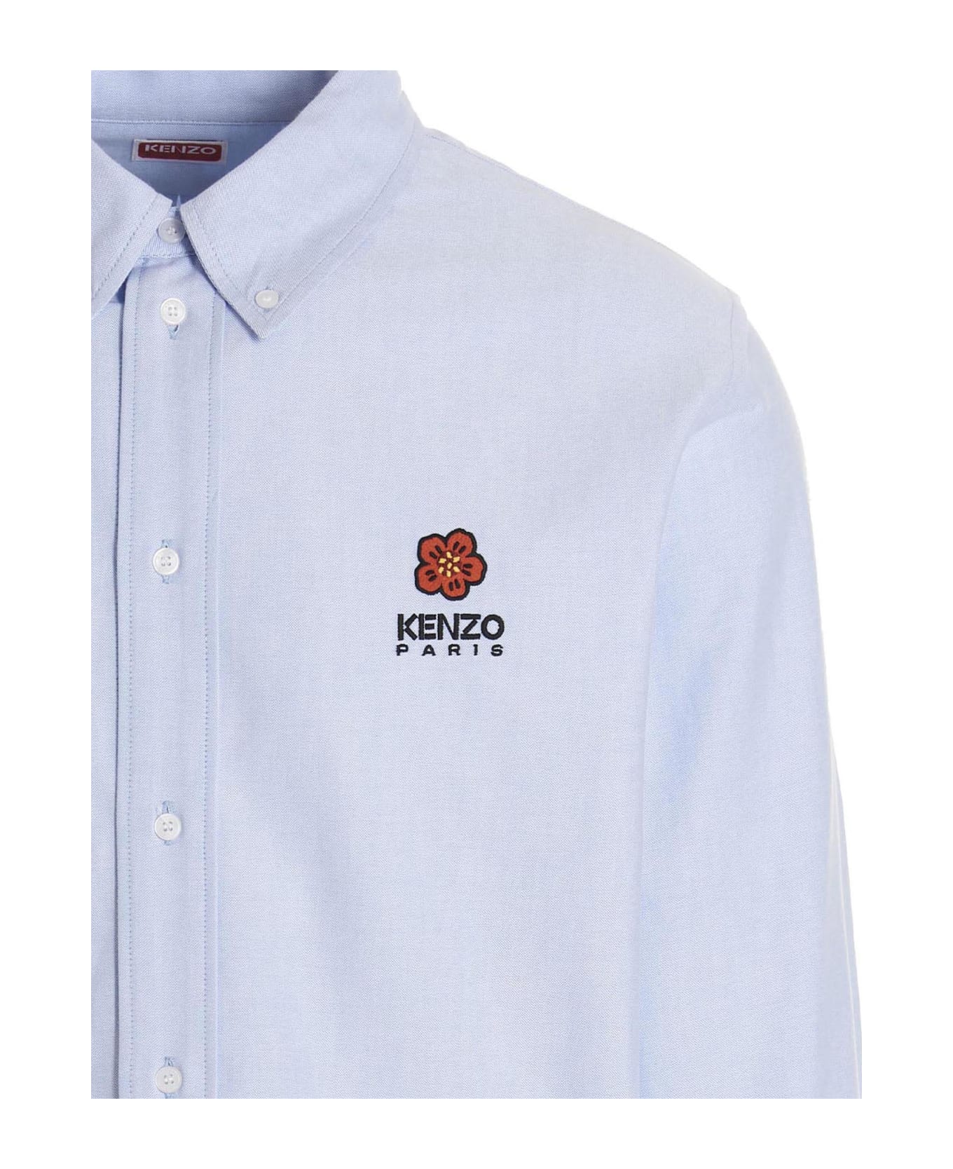 Kenzo Embroidered Logo Shirt - Light Blue