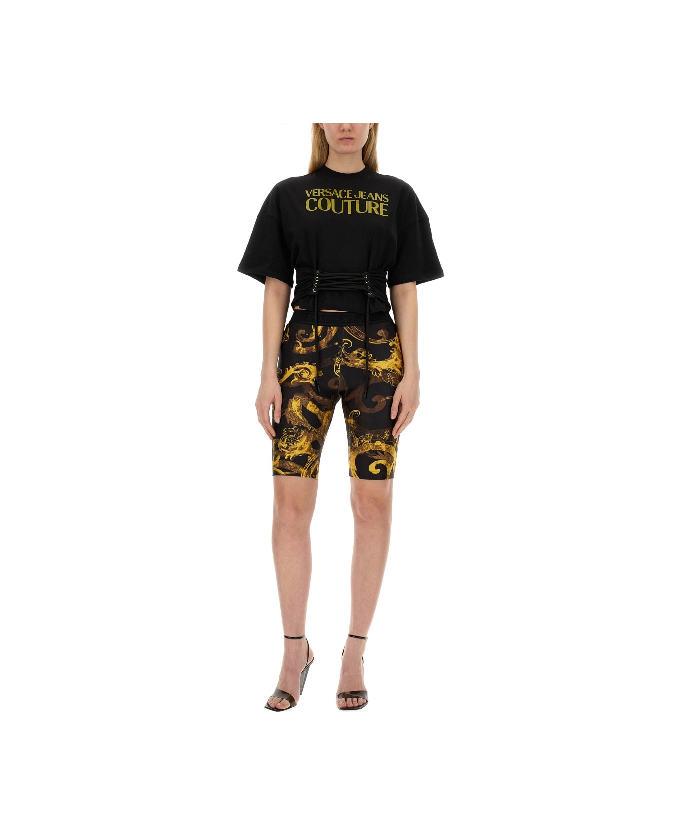 Versace Jeans Couture T-shirt With Logo - NERO