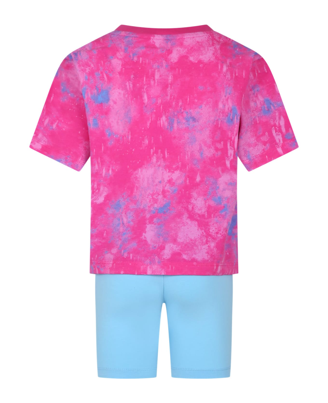 Nike Fuchsia T-shirt For Girl With Logo - Multicolor ジャンプスーツ