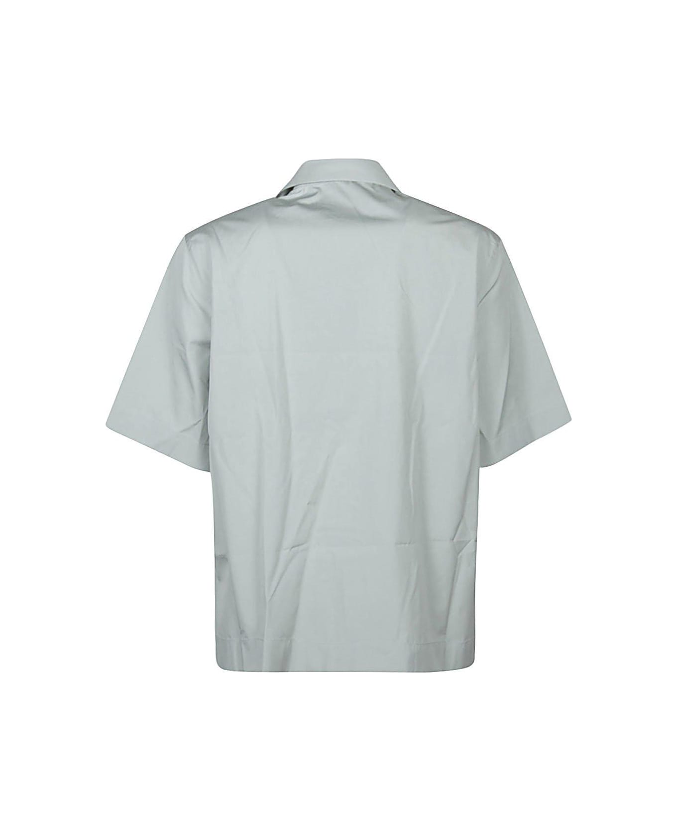 Givenchy Logo Printed Short-sleeved Shirt - MINERAL BLUE シャツ
