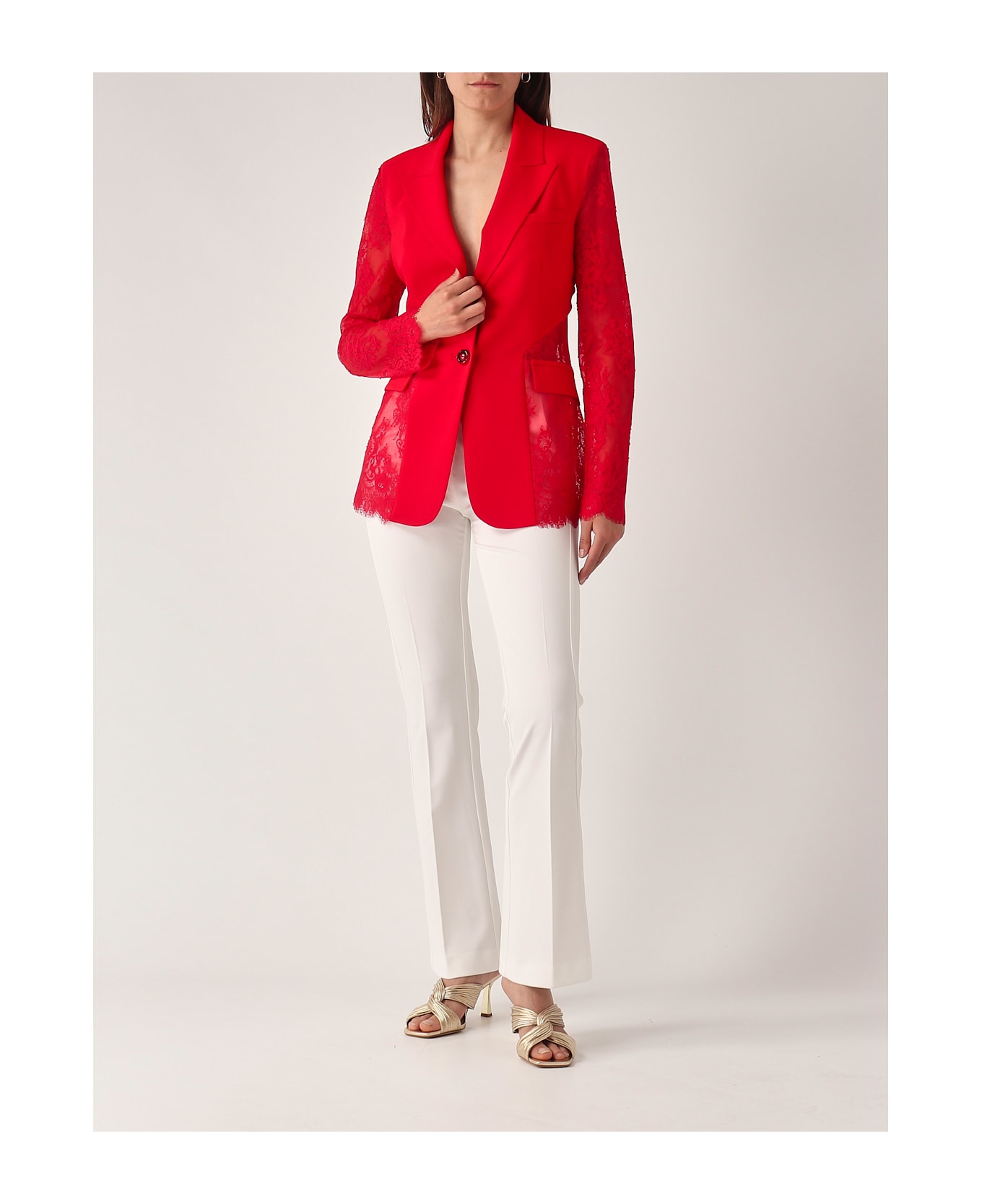 Pinko Gruccione Giacca Cady Tecnico Blazer - ROSSO