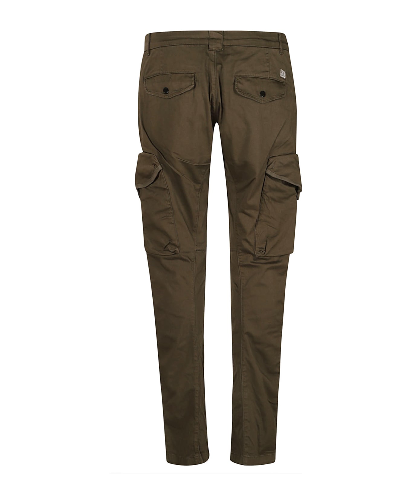 C.P. Company Cargo Buttoned Trousers - IVY GREEN