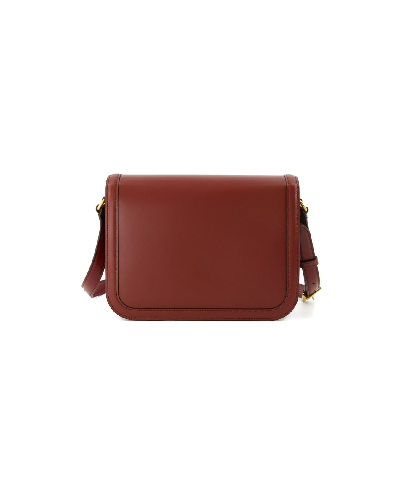 Valentino Garavani 9to5 Leather Shoulder Bag - Bordeaux