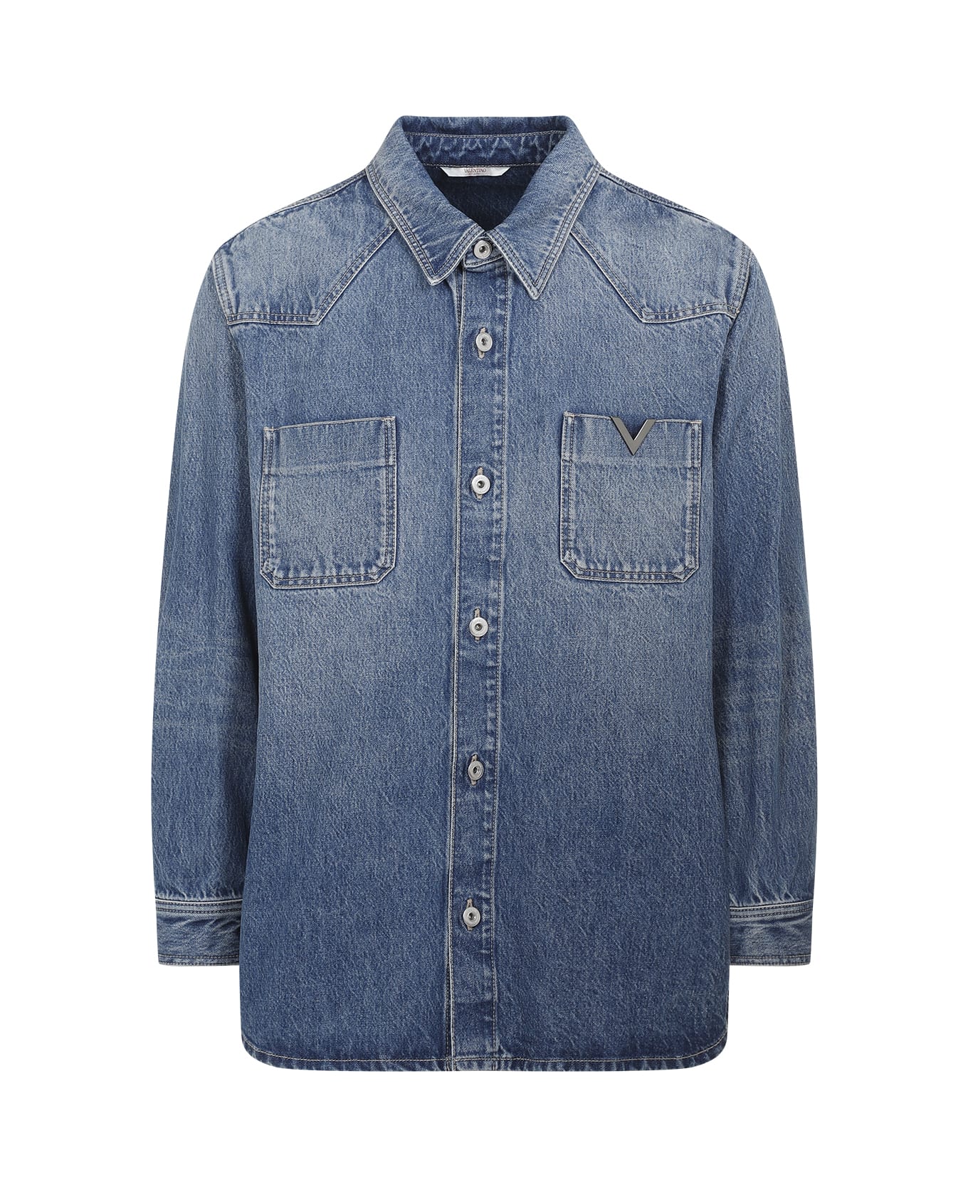 Valentino Denim Shirt - Medium Blue Denim