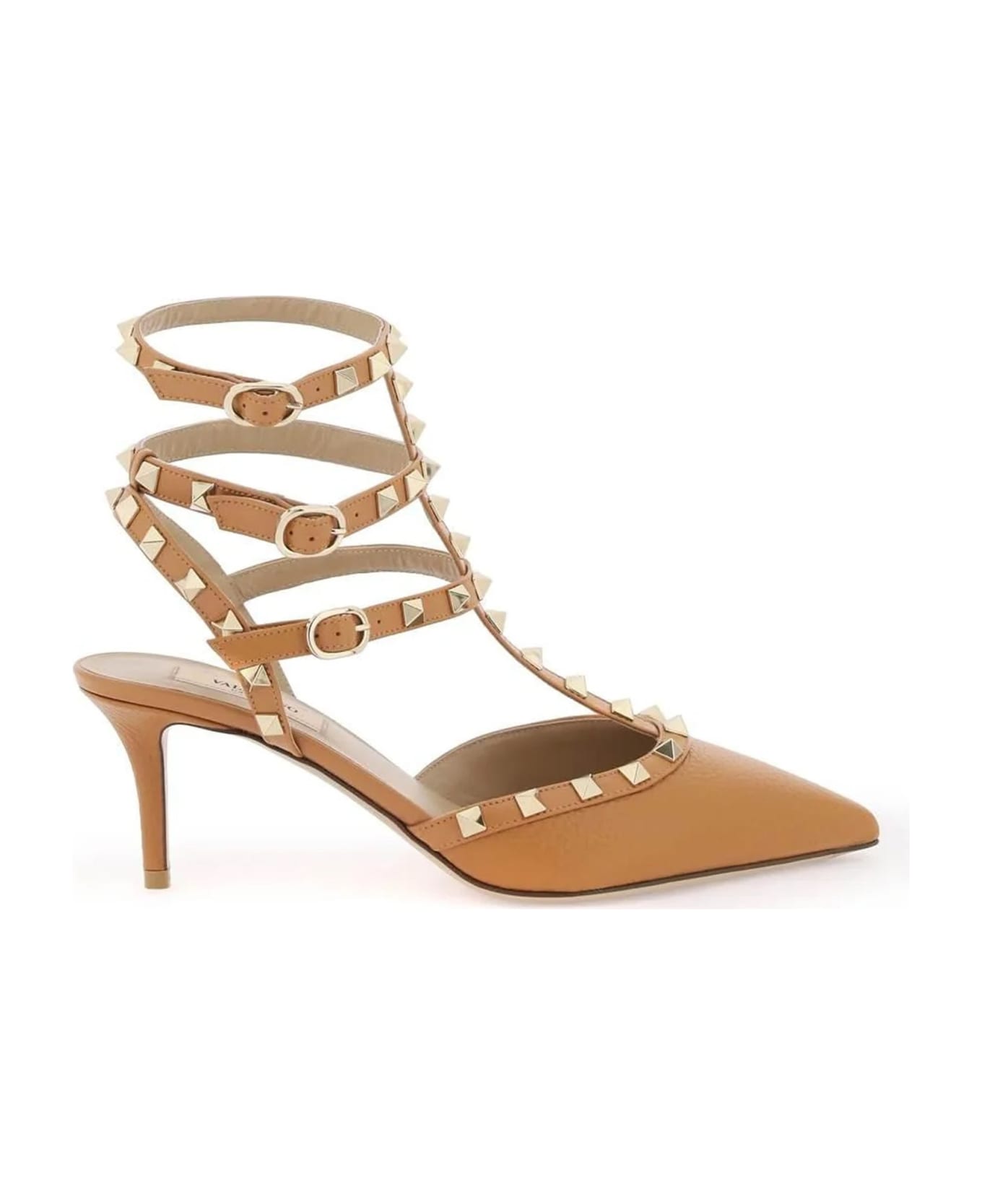 Valentino Garavani Garavani Rockstud Slingback Pumps - Brown