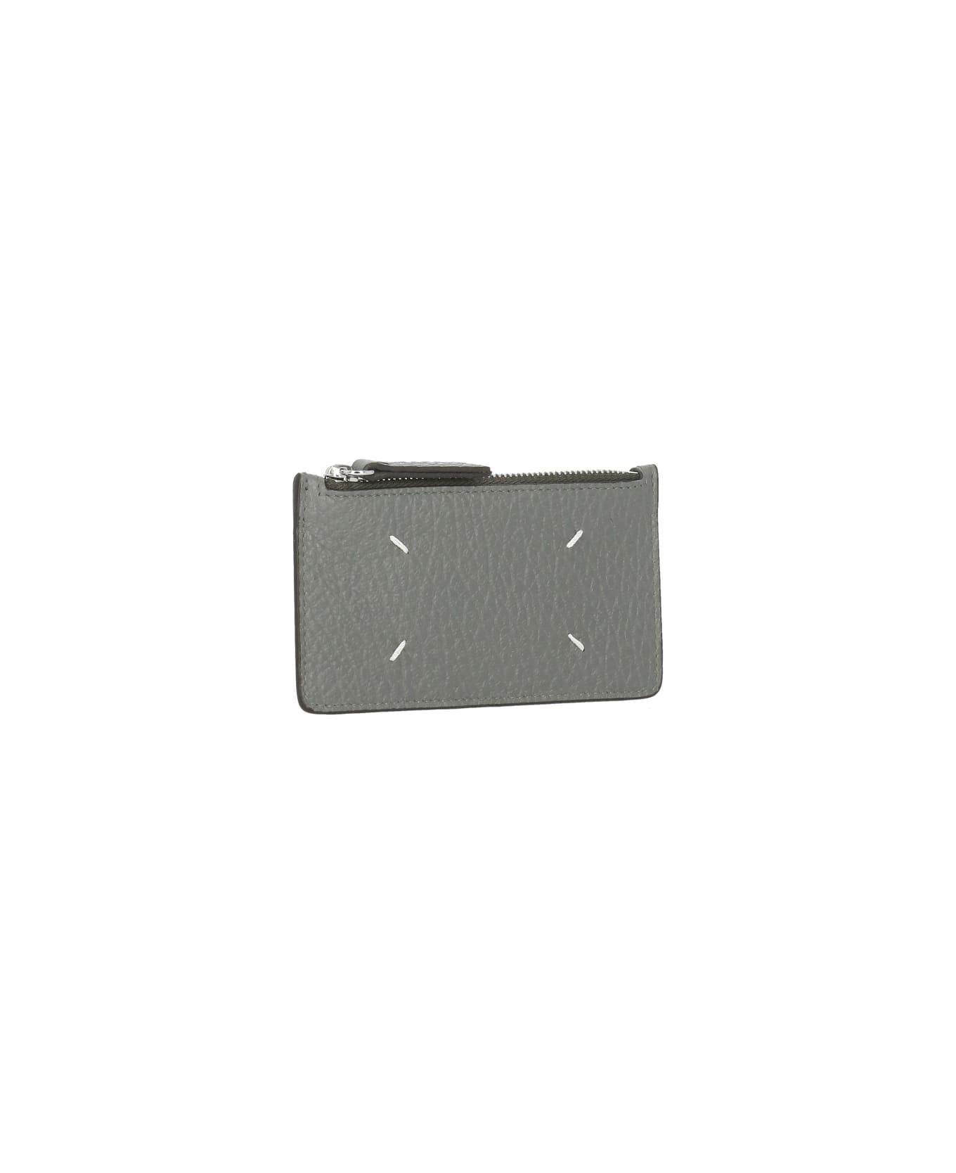 Maison Margiela Leather Card Holder - Grey