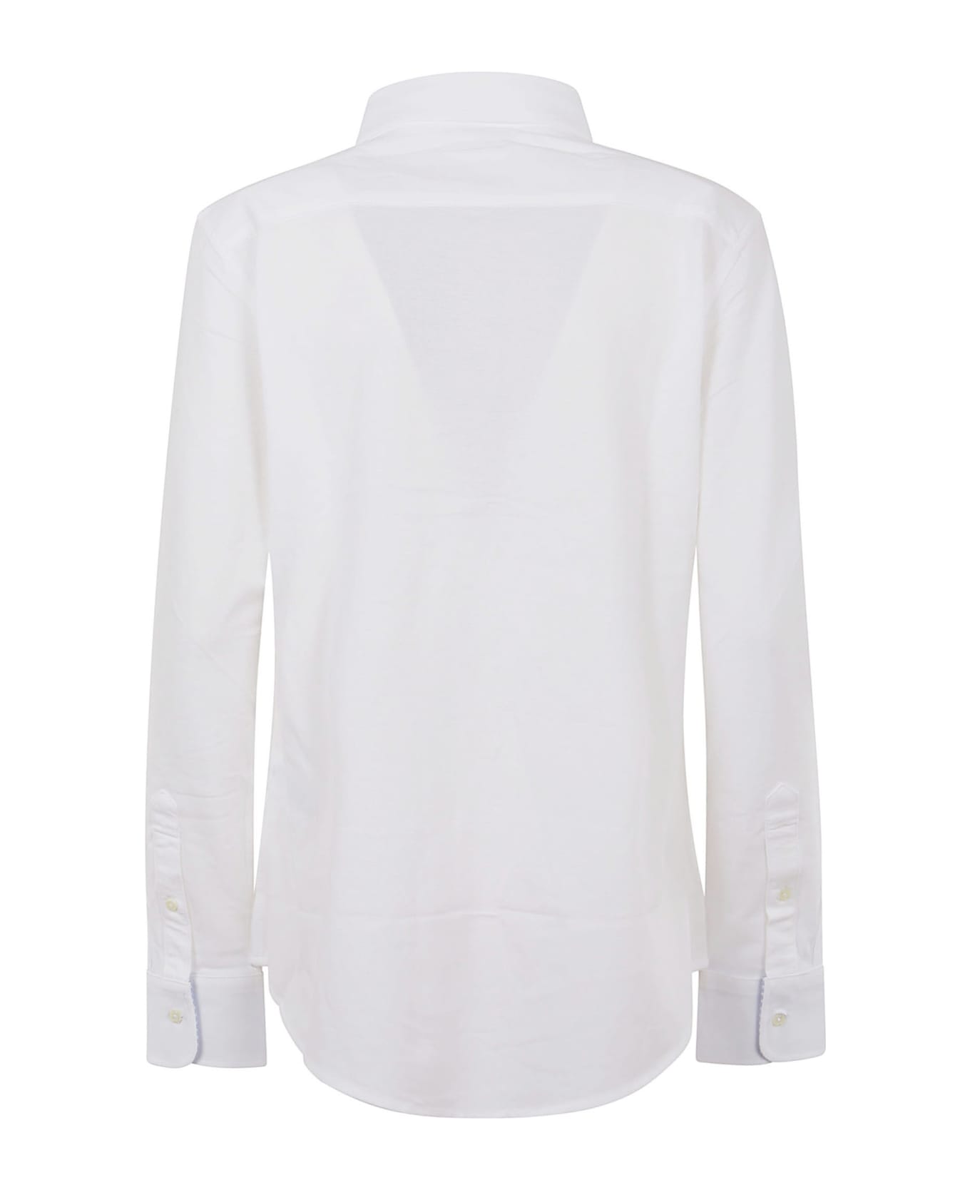 Polo Ralph Lauren Ls Heidi-skinny-long Sleeve-knit - White