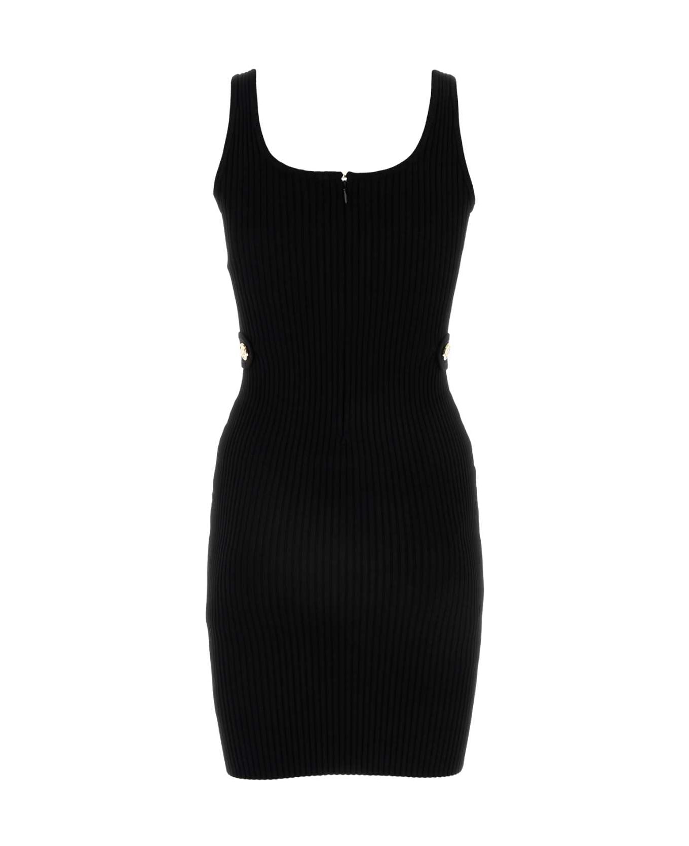 Michael Kors Black Stretch Viscose Blend Mini Dress - BLACK