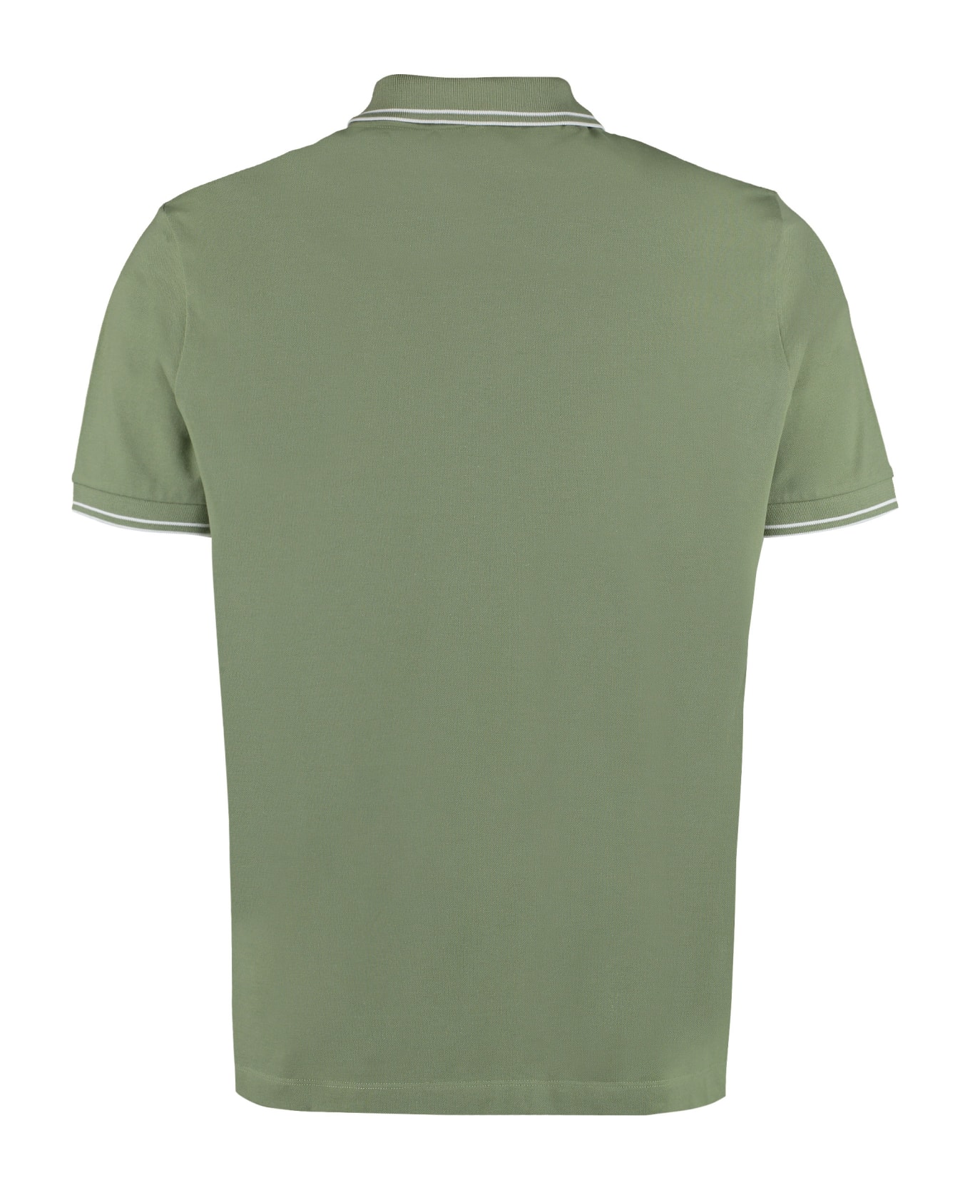 Stone Island Short Sleeve Cotton Polo Shirt - green