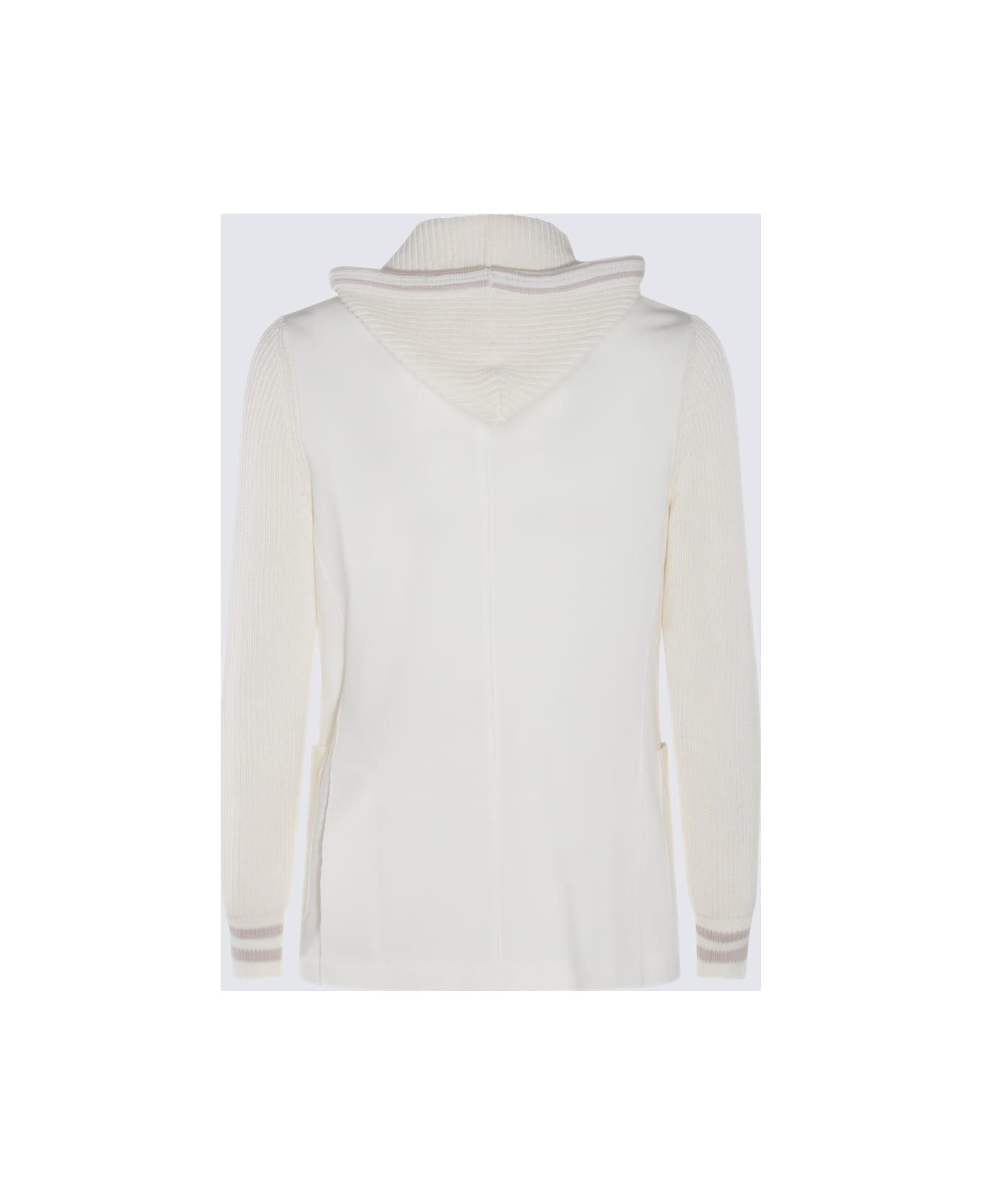 Eleventy White Cotton Casual Jacket