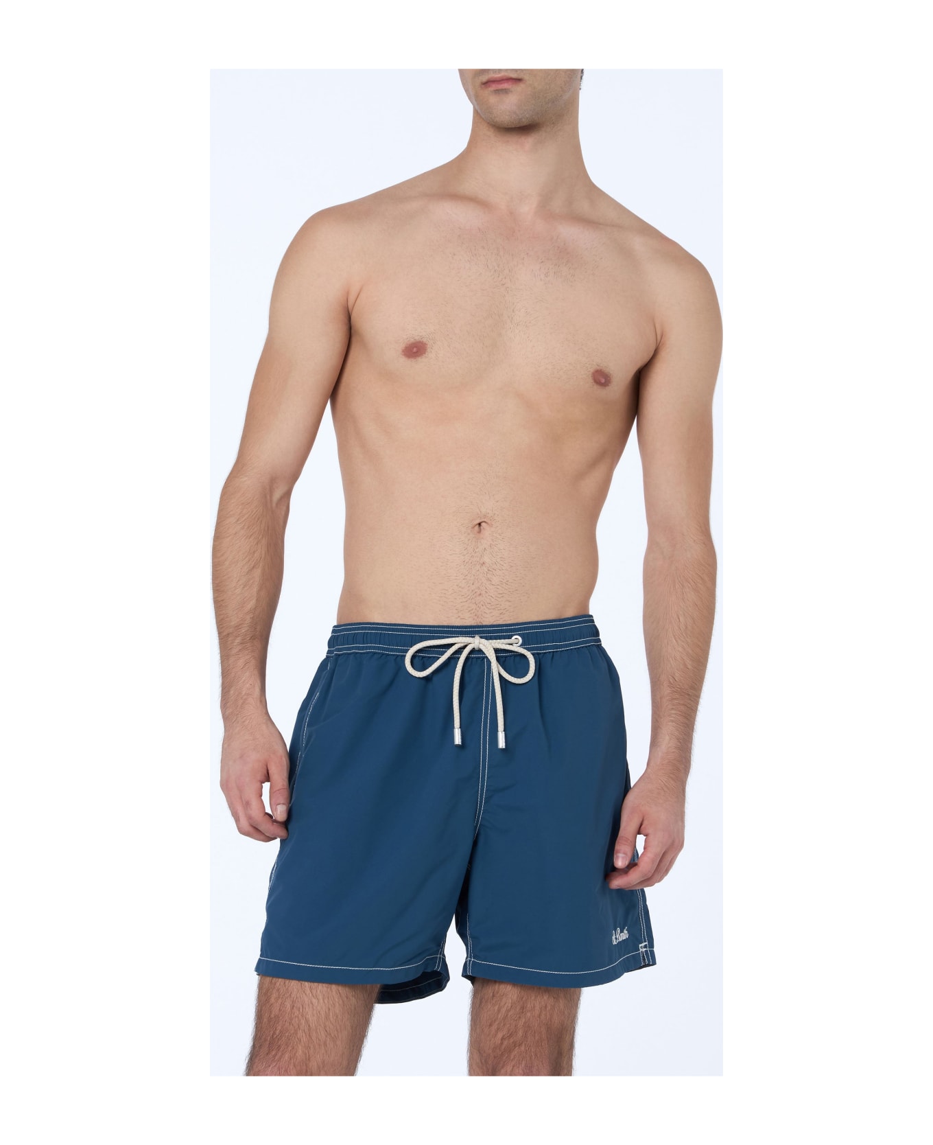 MC2 Saint Barth Navy Blue Classic Light Swim Shorts Patmos - BLUE