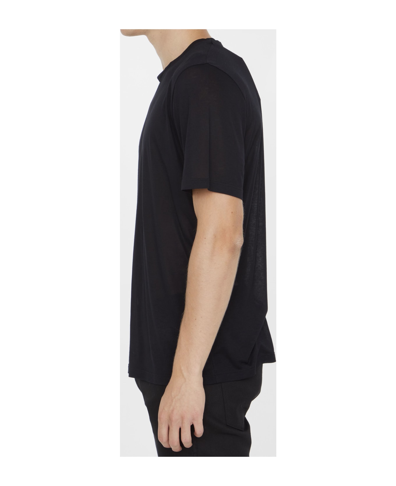 Saint Laurent Black T-shirt With Logo - Nero