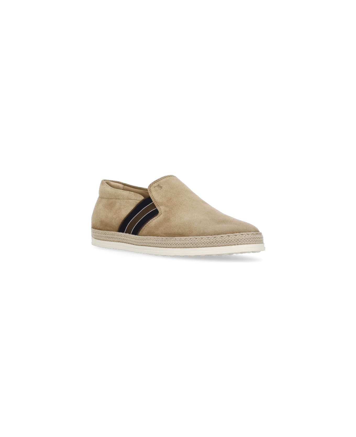 Tod's Smooth Leather Loafers - Beige