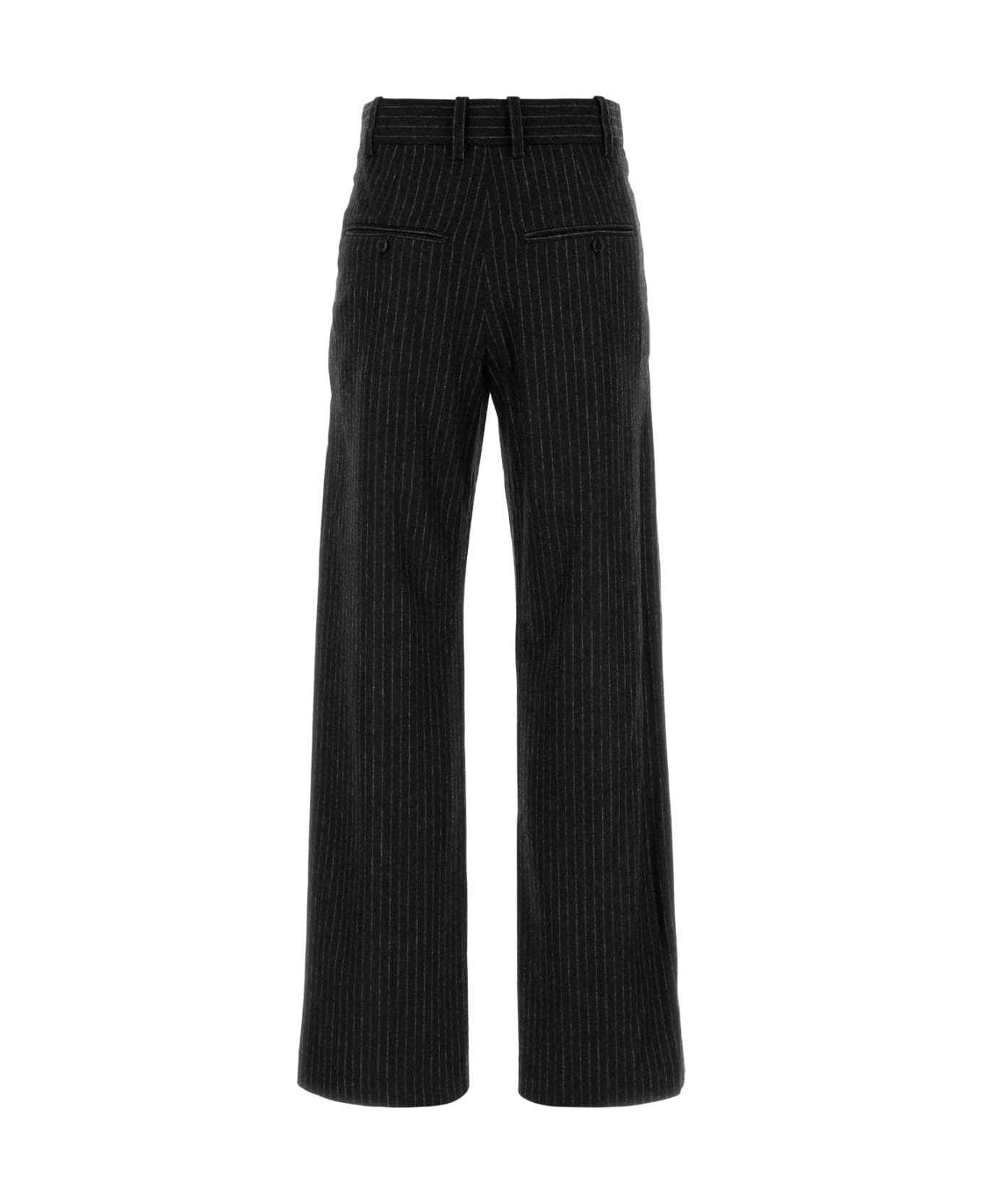 Isabel Marant Embroidered Wool Blend Lisetta Pant - ANTHRACITE