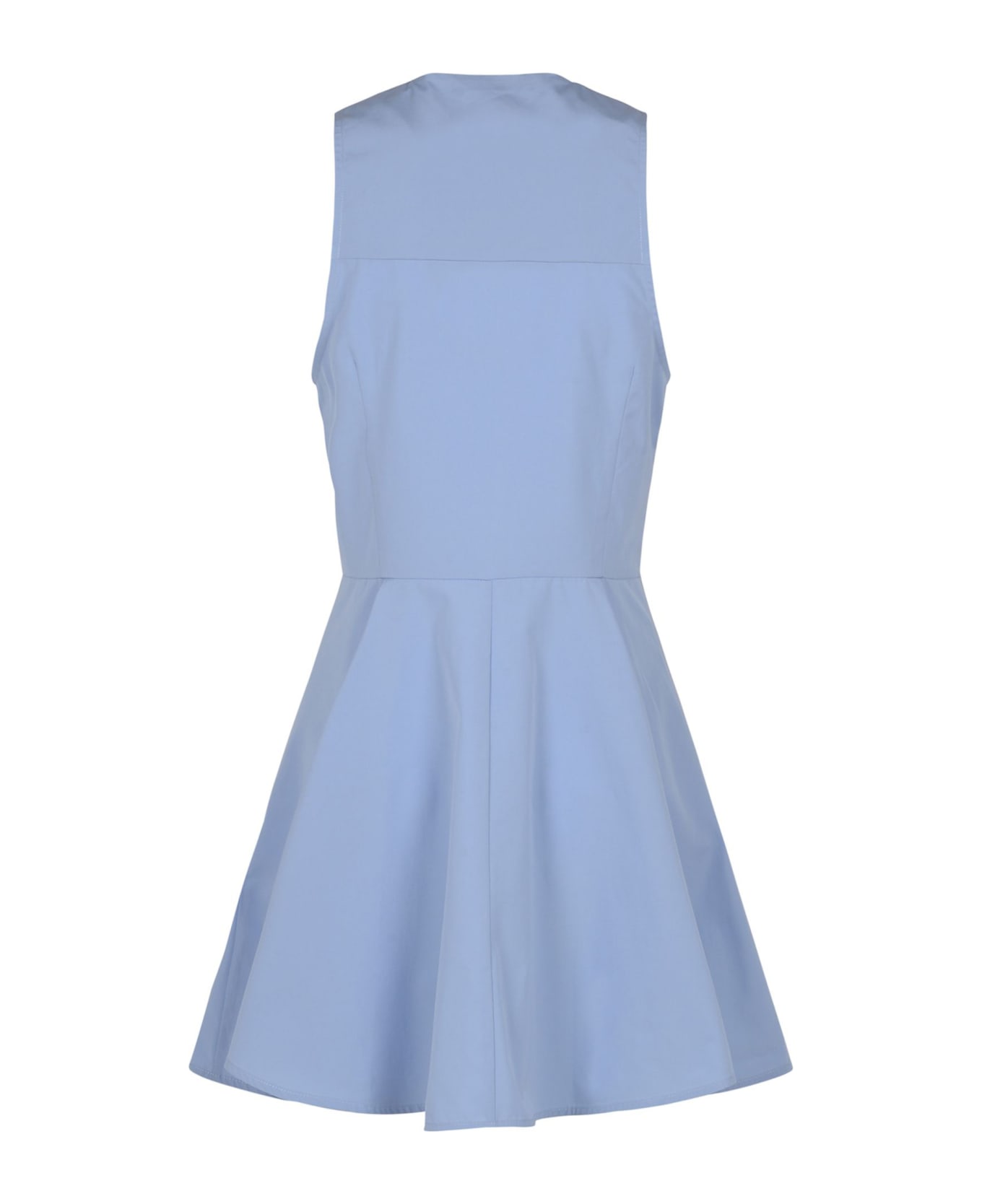 Ami Alexandre Mattiussi Alice Blue Cotton Minidress - Blue ワンピース＆ドレス