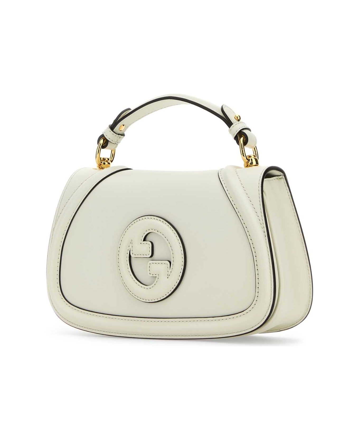 Gucci Ivory Leather Gucci Blondie Handbag - WHITE