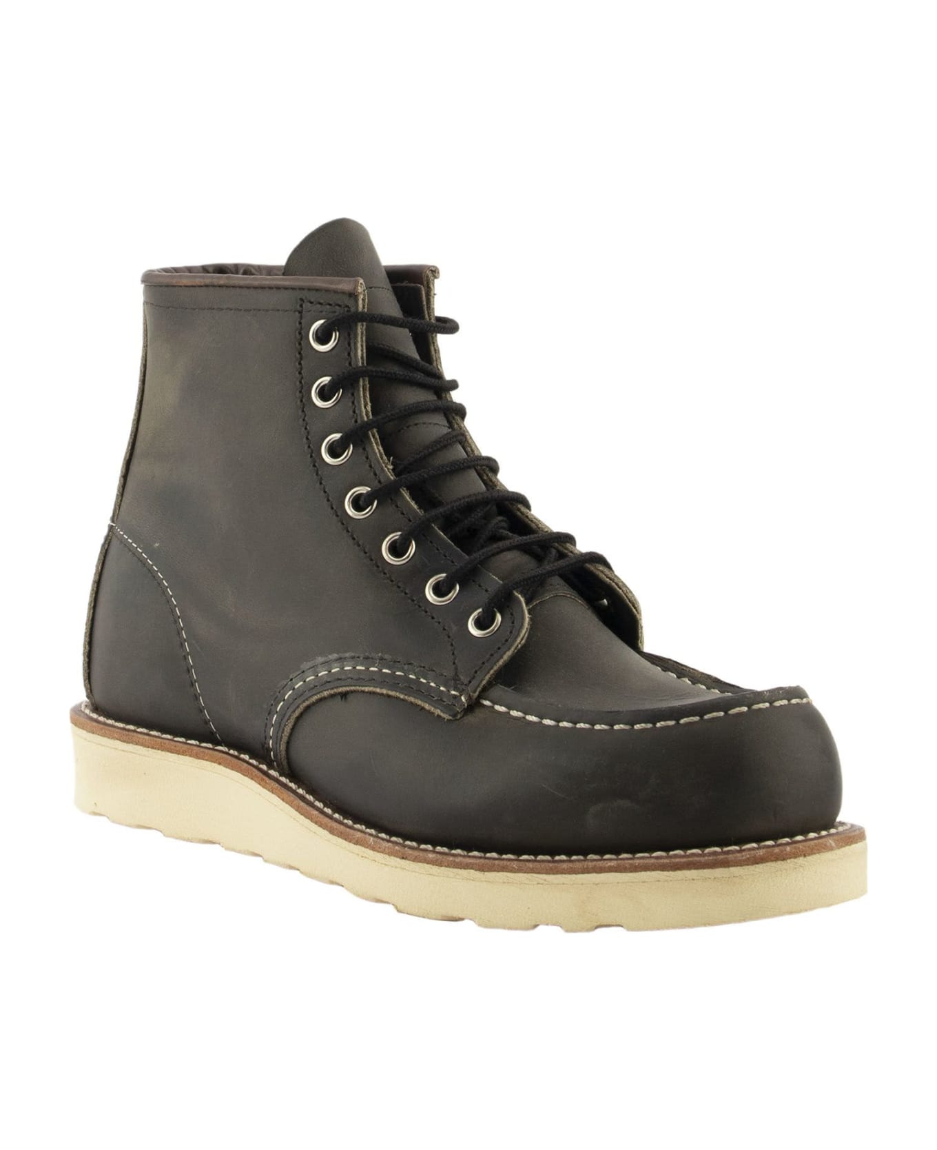 Red Wing Classic Moc - Rough And Tough Leather Boot - Charcoal ブーツ