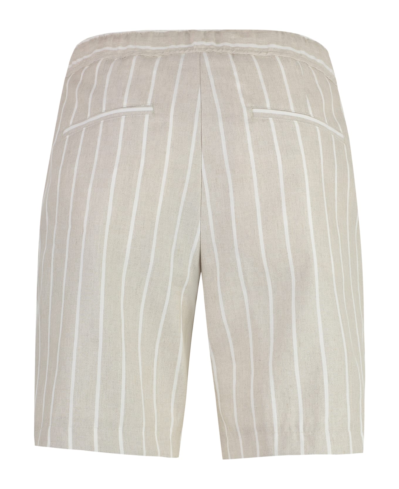 Hugo Boss Linen Bermuda-shorts - Beige