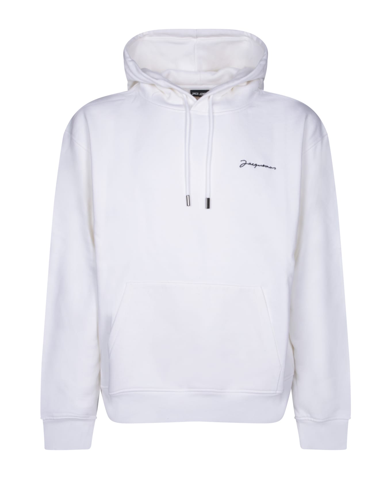 Jacquemus Le Sweatshirt Brodè Logo Hoodie - White フリース