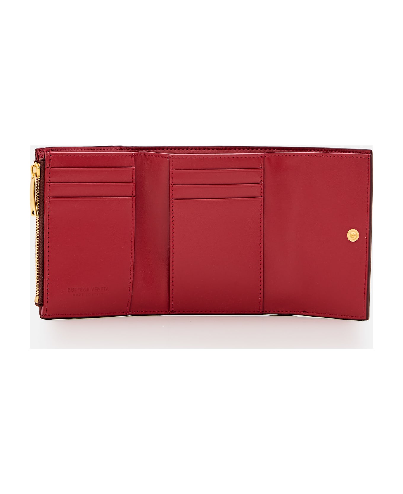 Bottega Veneta Cassette Tri-fold Wallet - Red