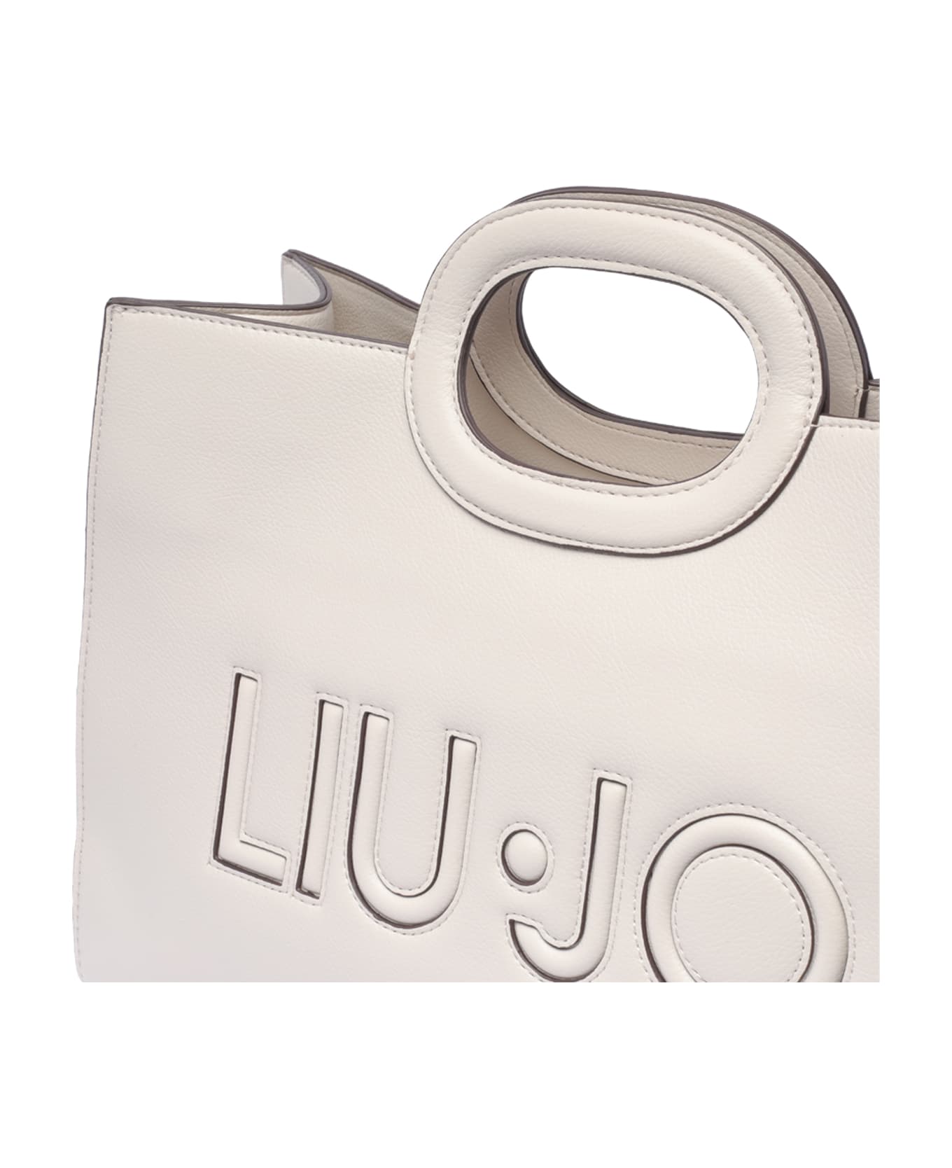 Liu-Jo Large Logo Tote Bag - Grey トートバッグ
