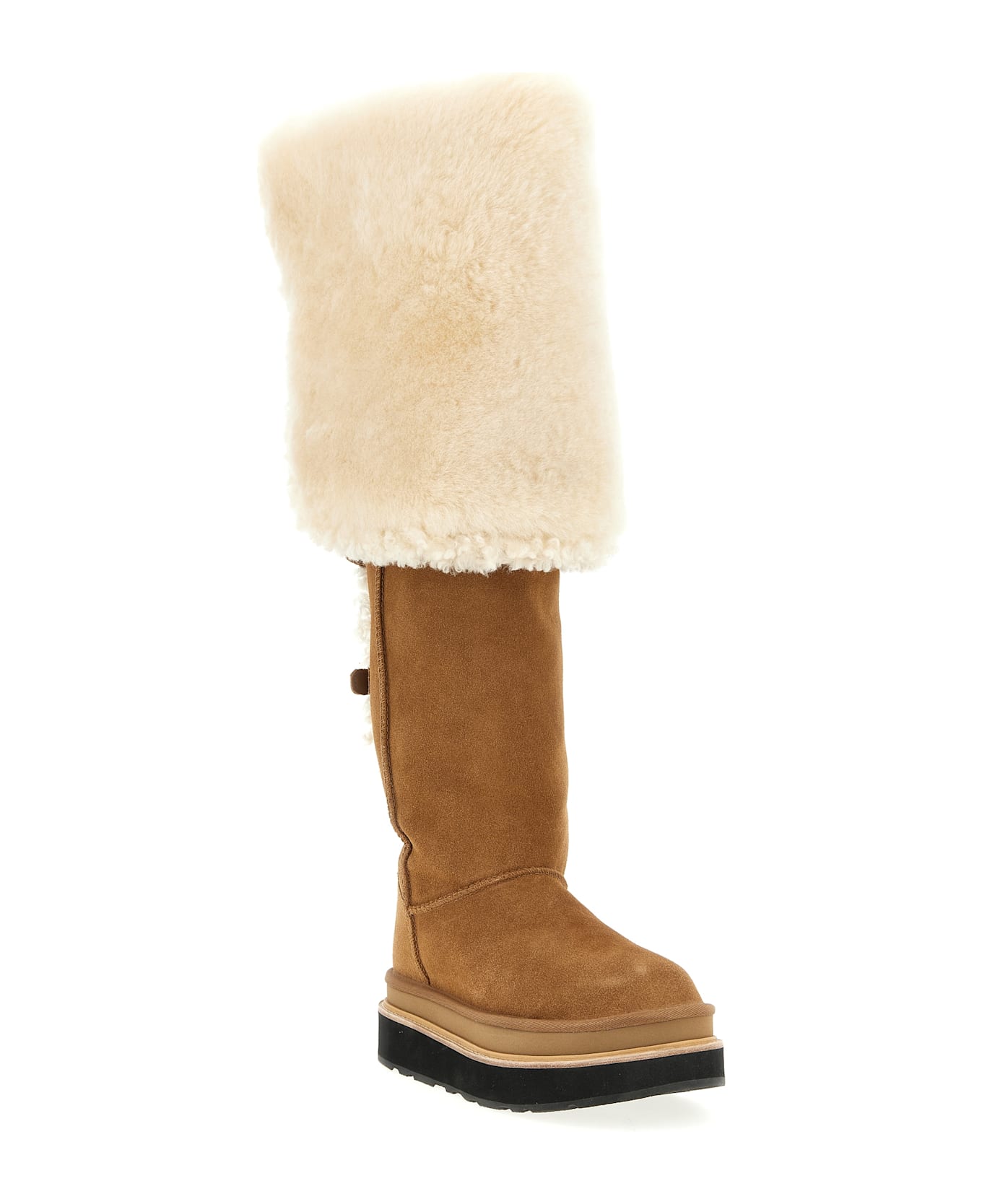 UGG 
thigh High
 Ugg X Sacai Boots - Beige