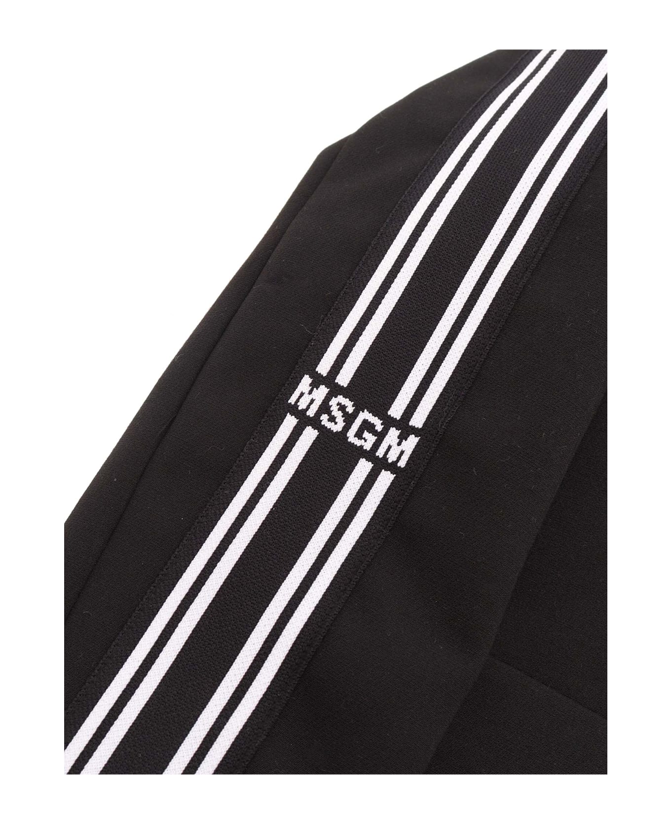 MSGM Fabric Tecnical Blazer Girl Nero/black - BLACK