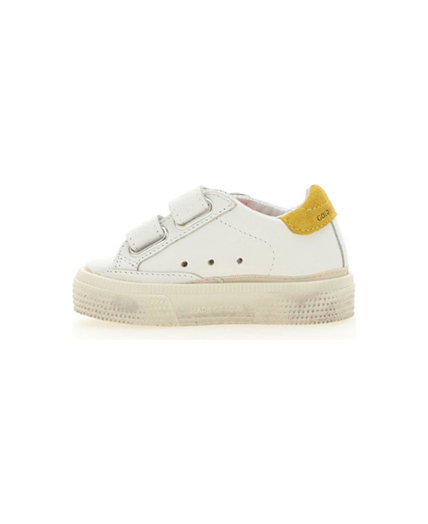 Golden Goose Super Star Touch-strap Sneakers - White/blue/mustard