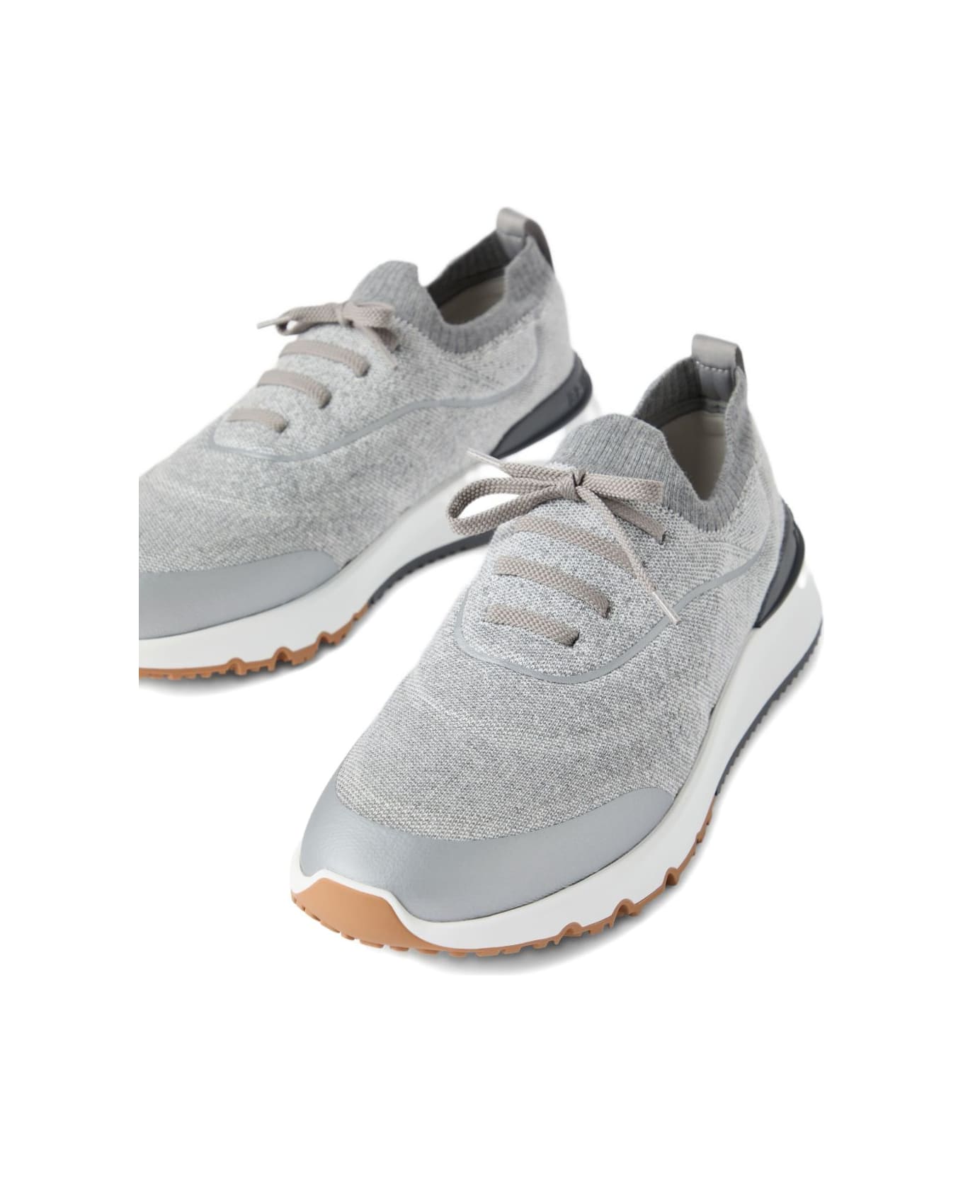 Brunello Cucinelli Cotton Sneakers - Grey