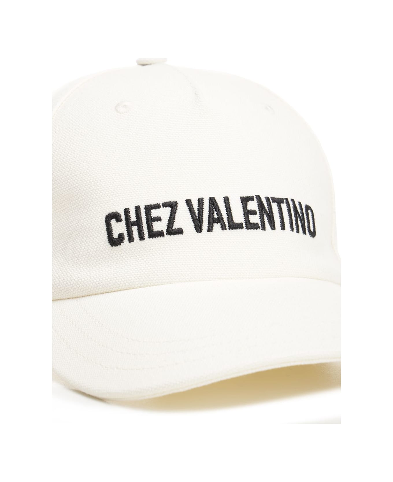 Valentino Garavani Cotton Baseball Cap - IVORY