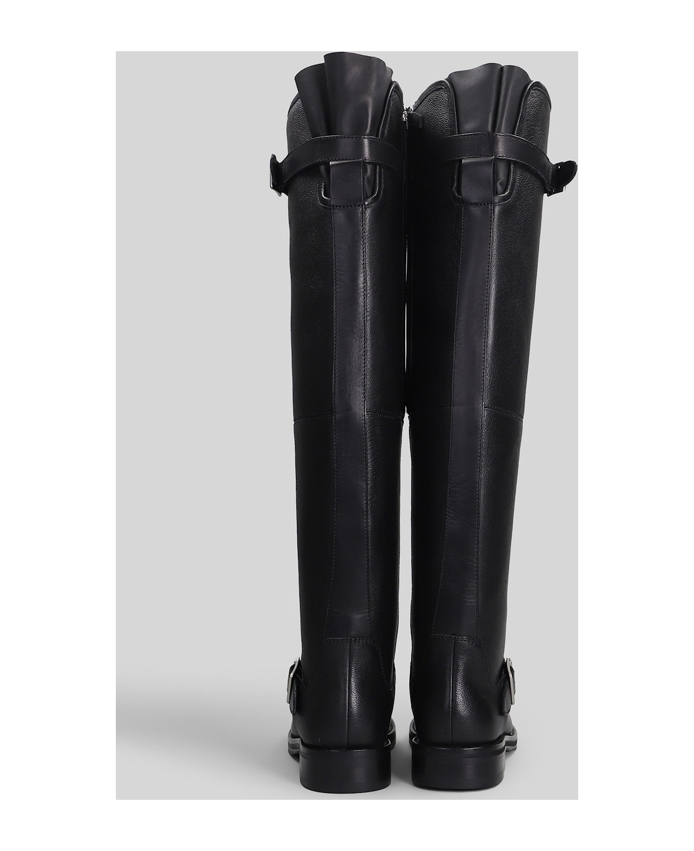 Simkhai Noah Low Heels Boots In Black Leather - black