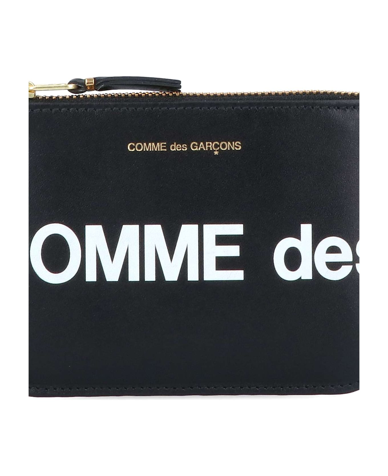 Comme des Garçons Wallet 
huge Logo
 coin Purse - Black  