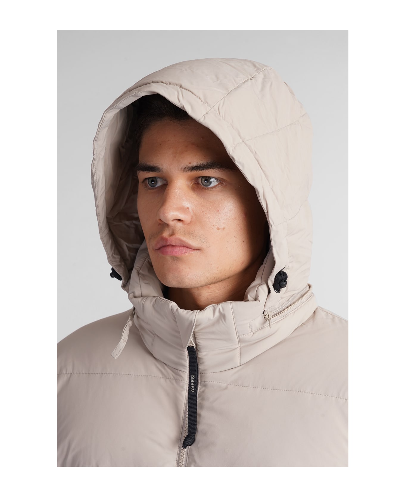 Aspesi Pocoelastico Re Puffer In Beige Polyamide - beige