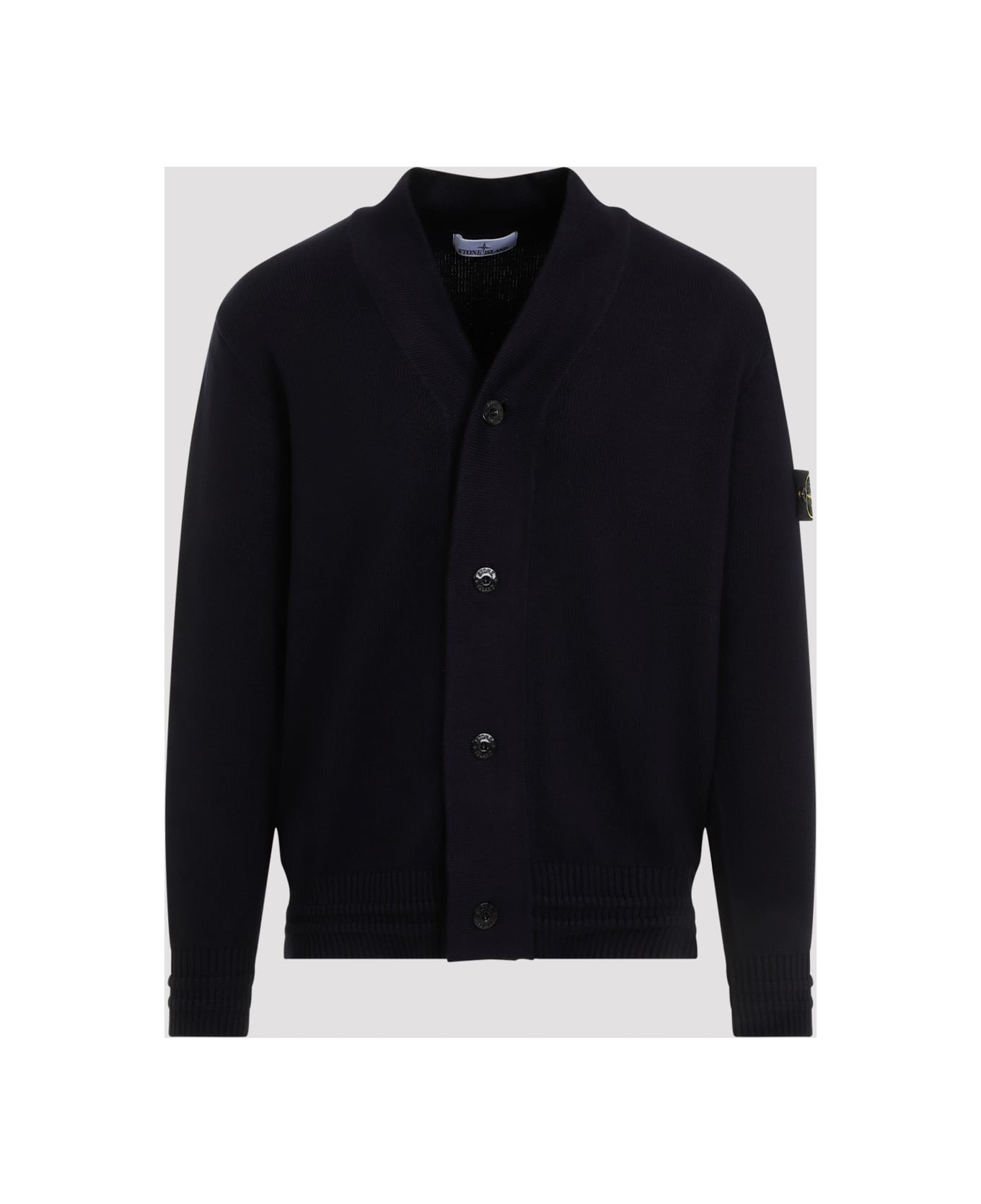 Stone Island Cotton Cardigan - Navy Blue