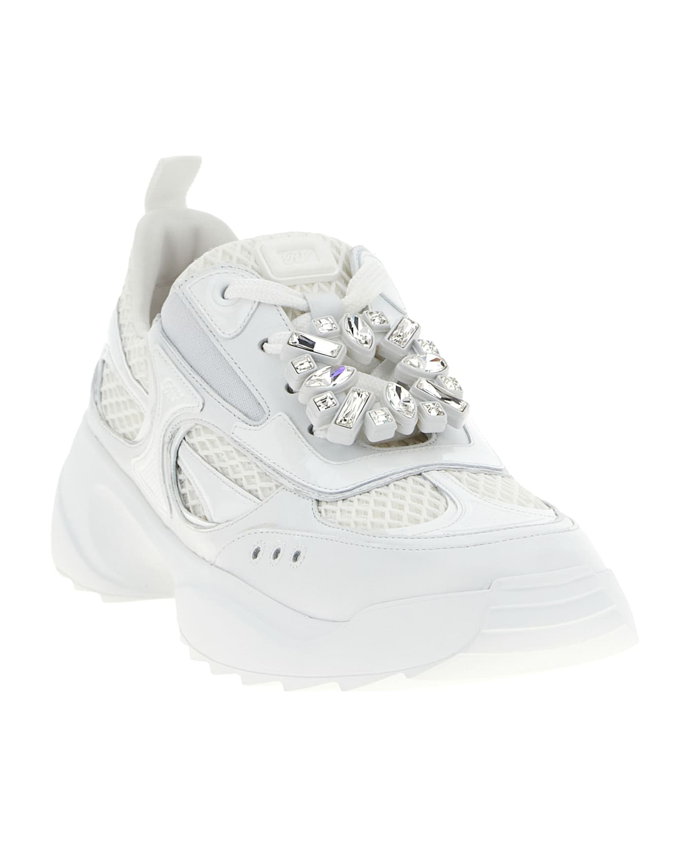 Roger Vivier 'viv' On The Run' Sneakers - BIANCO