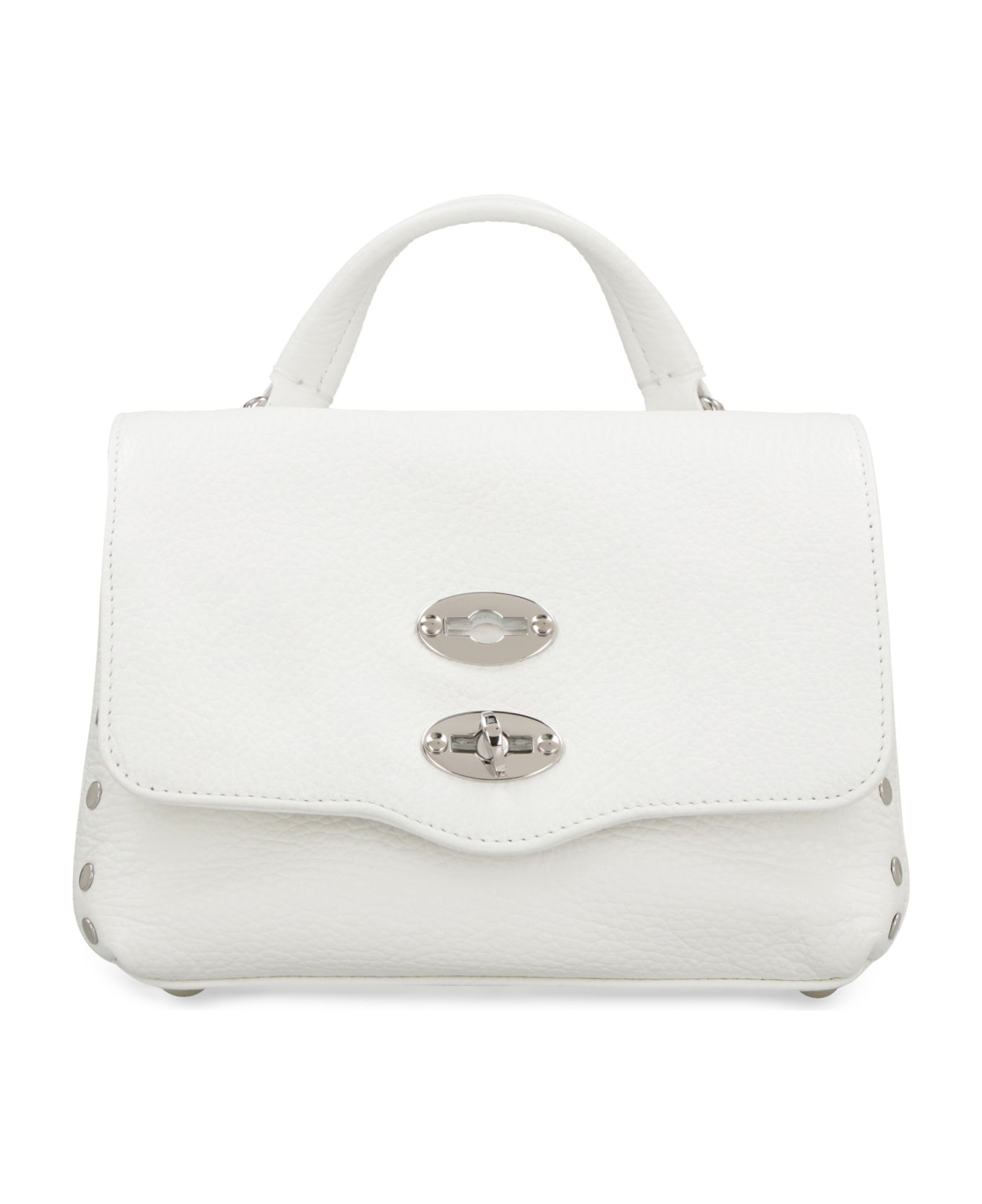 Zanellato Postina Baby Leather Handbag - Bianco Latte