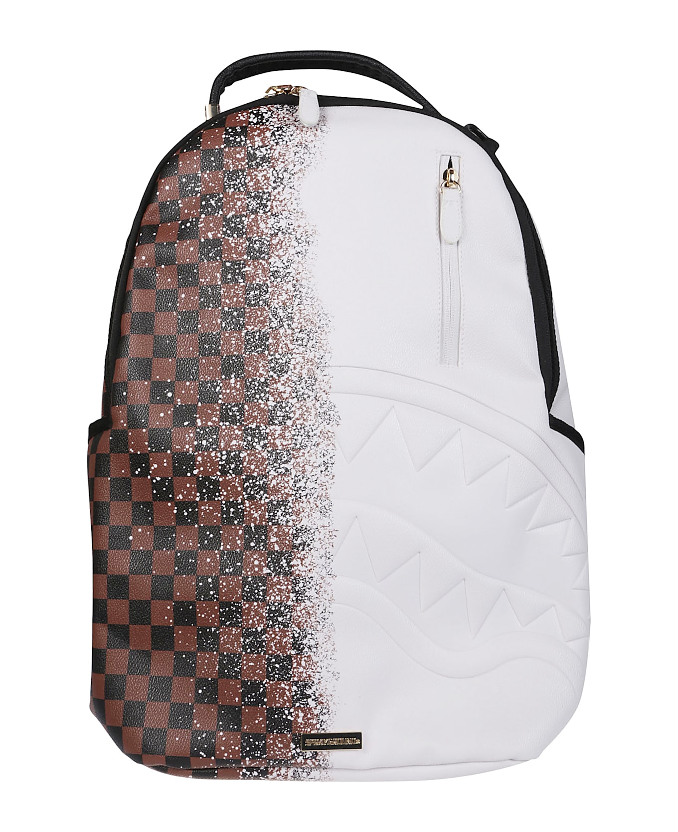 Sprayground Spray Split Backpack - Marrone/bianco