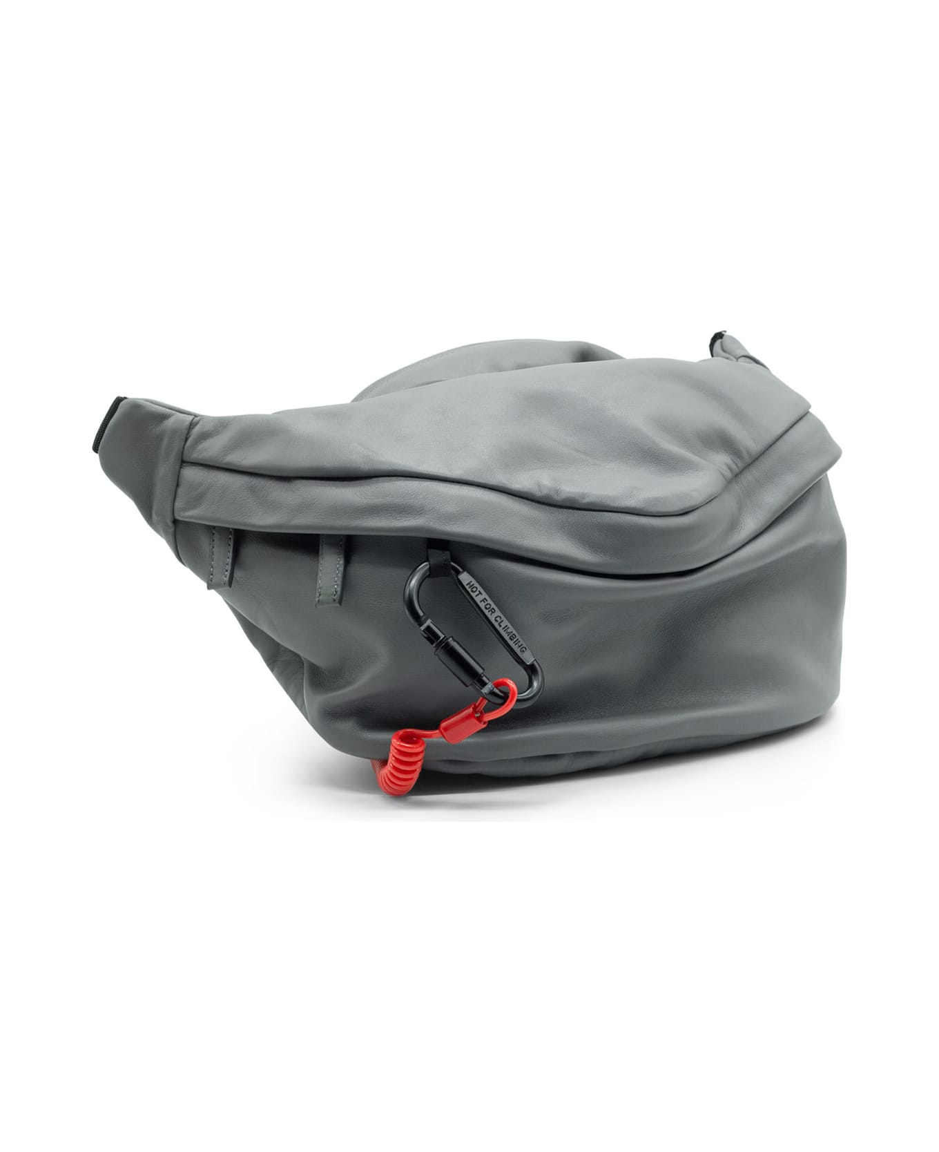 Vic Matié Leather Belt Bag Grey - DARK GREY