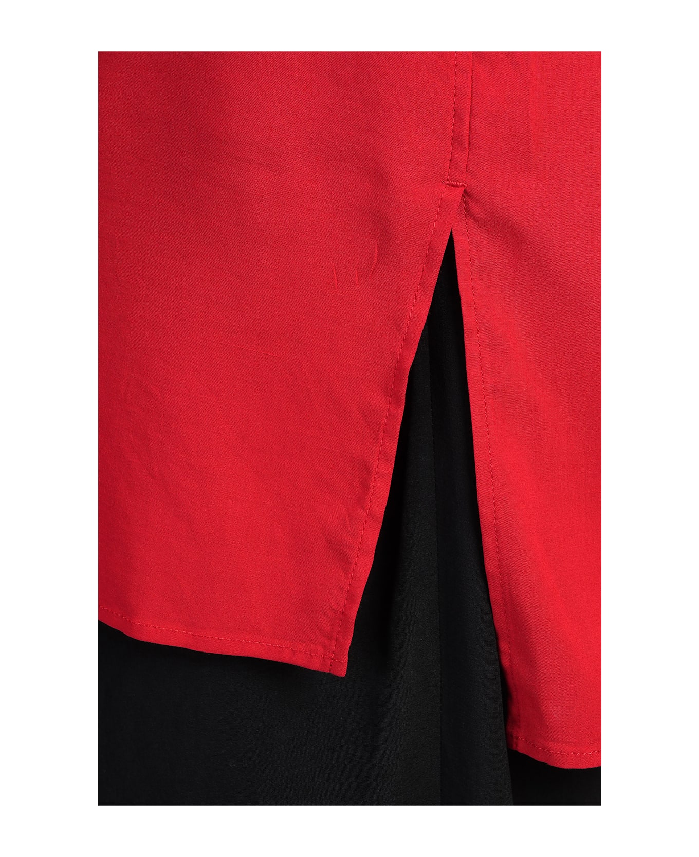Yohji Yamamoto Shirt In Red Rayon - red